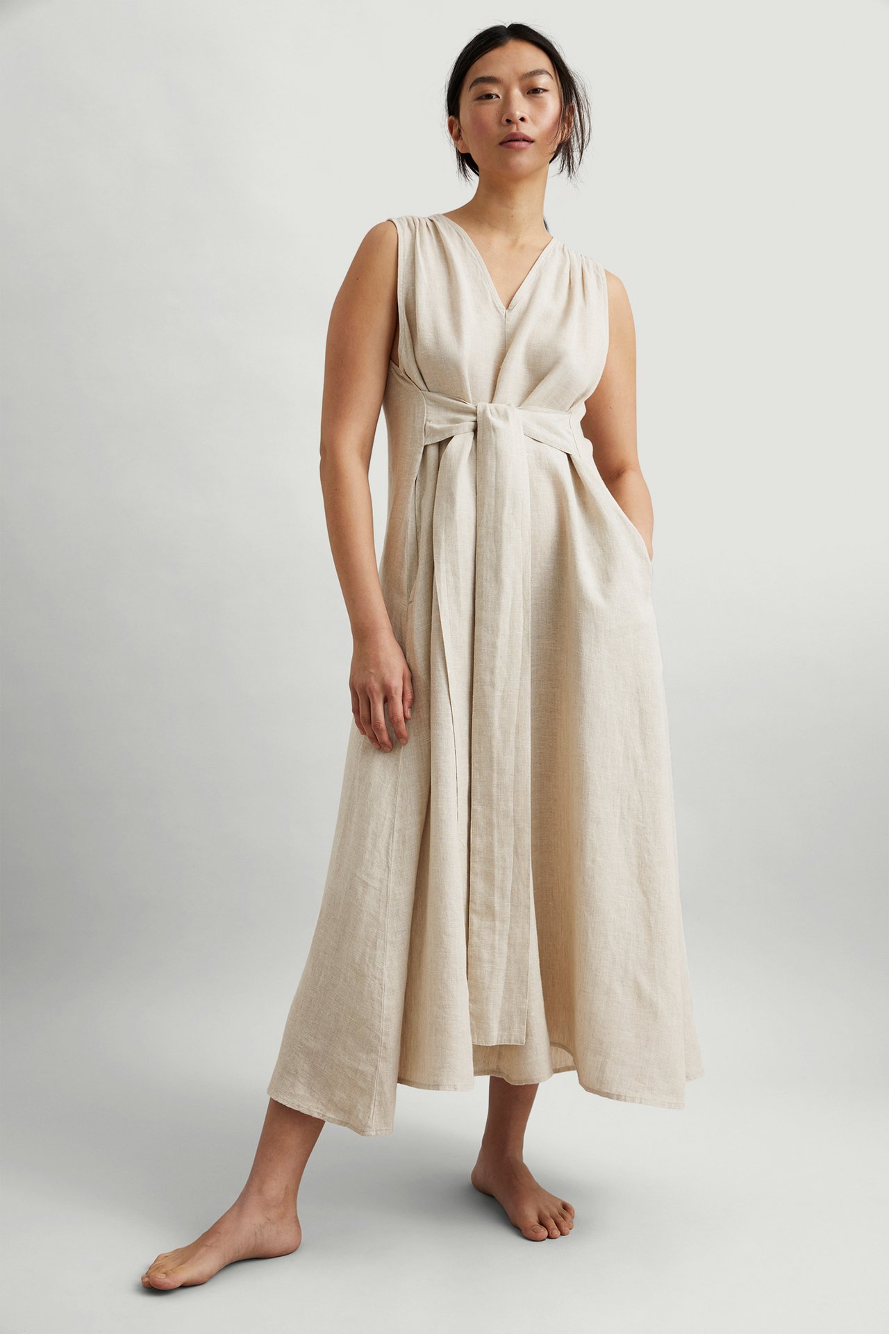 Pellavamekko - Beige - 2
