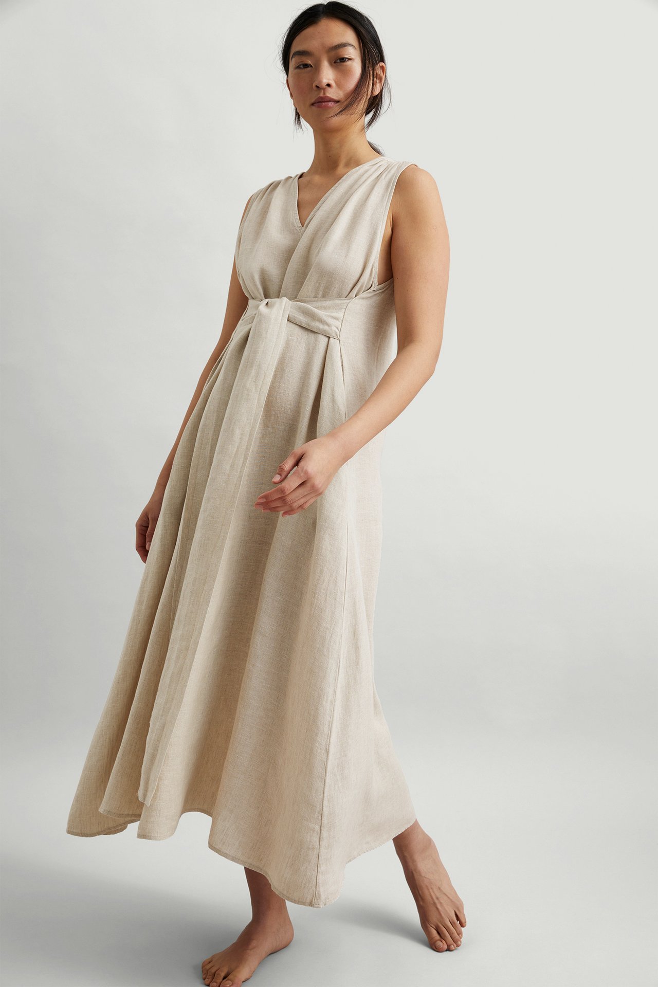 Pellavamekko - Beige - 3