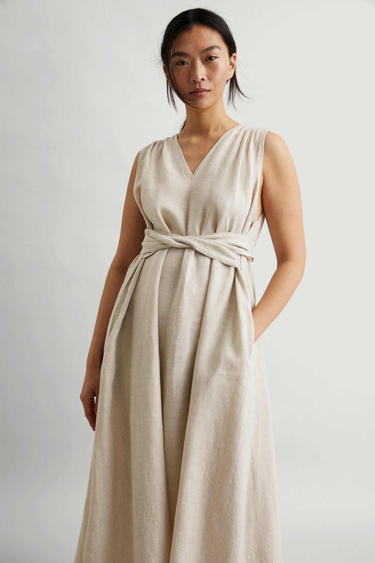 Pellavamekko - Beige - 4