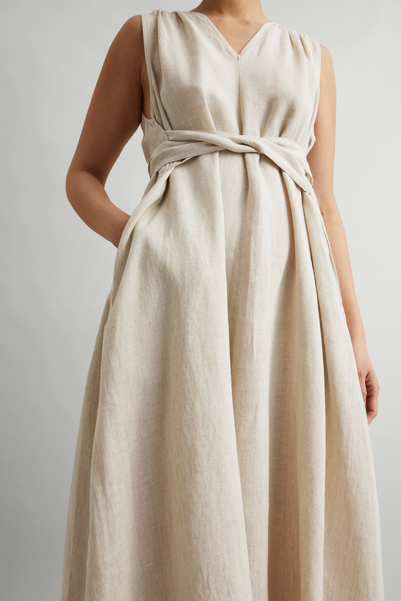 Pellavamekko - Beige - 5