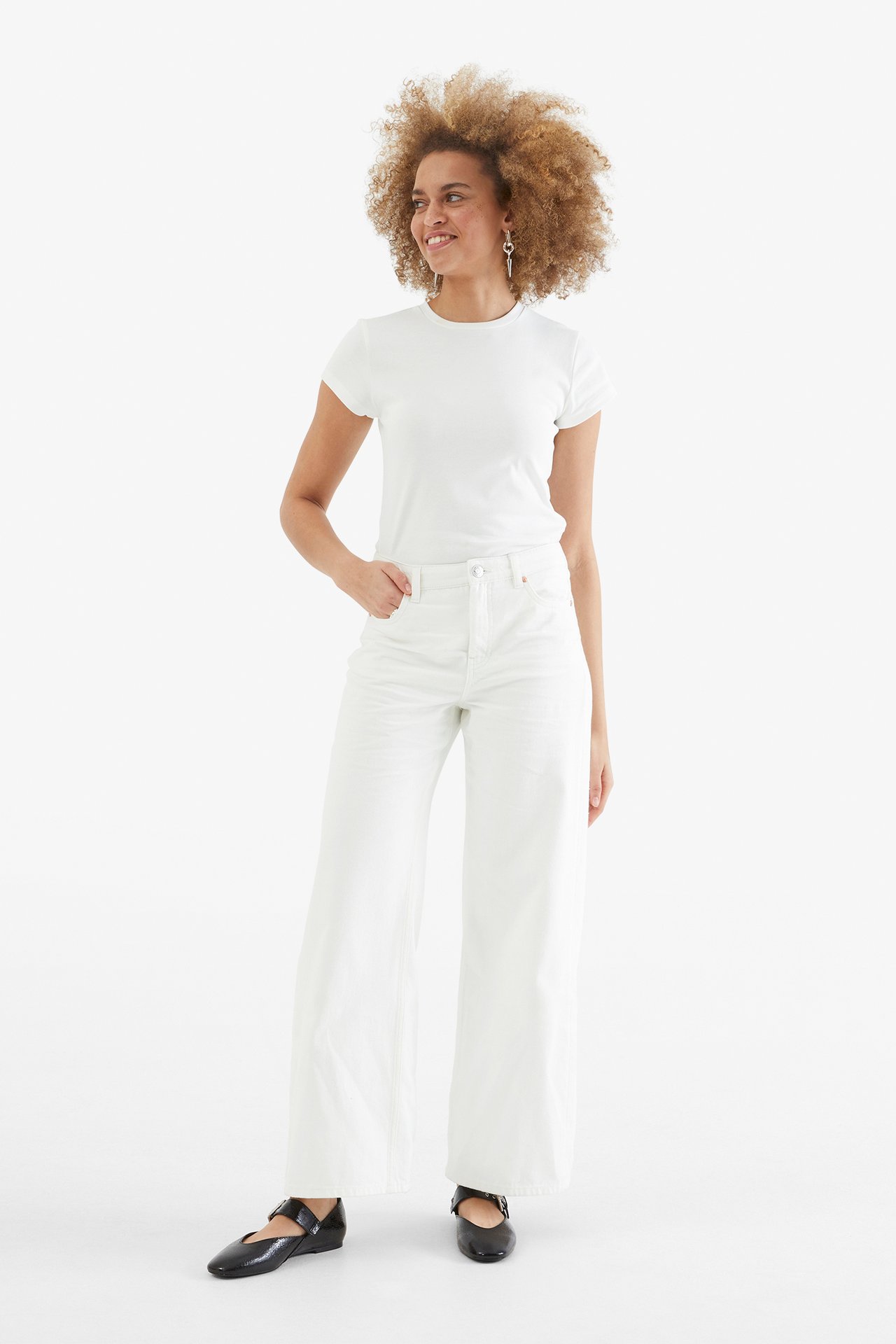 Wide jeans high waist - Offwhite - 2