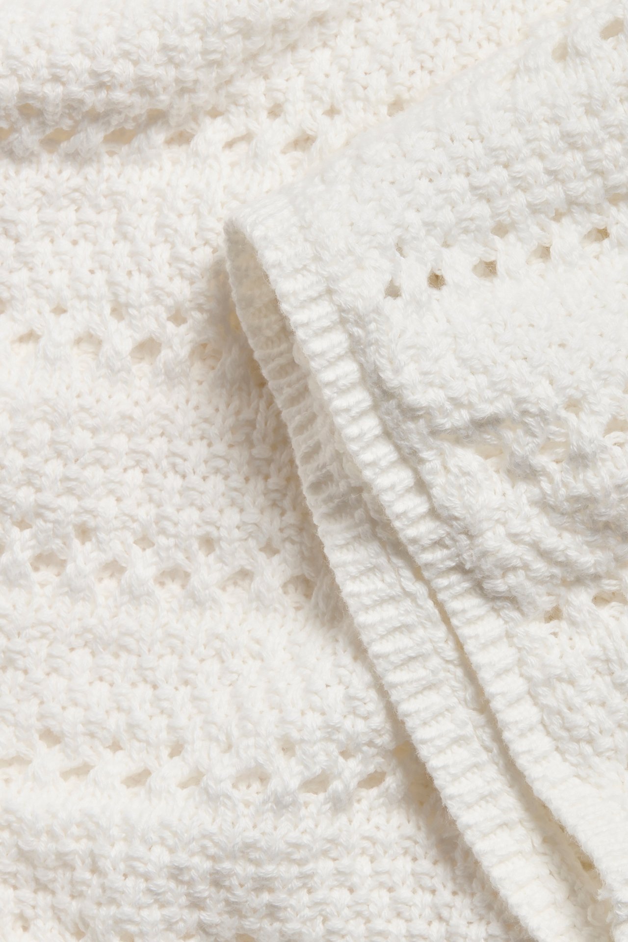 Sweter z dzianiny we wzory - Offwhite - 5