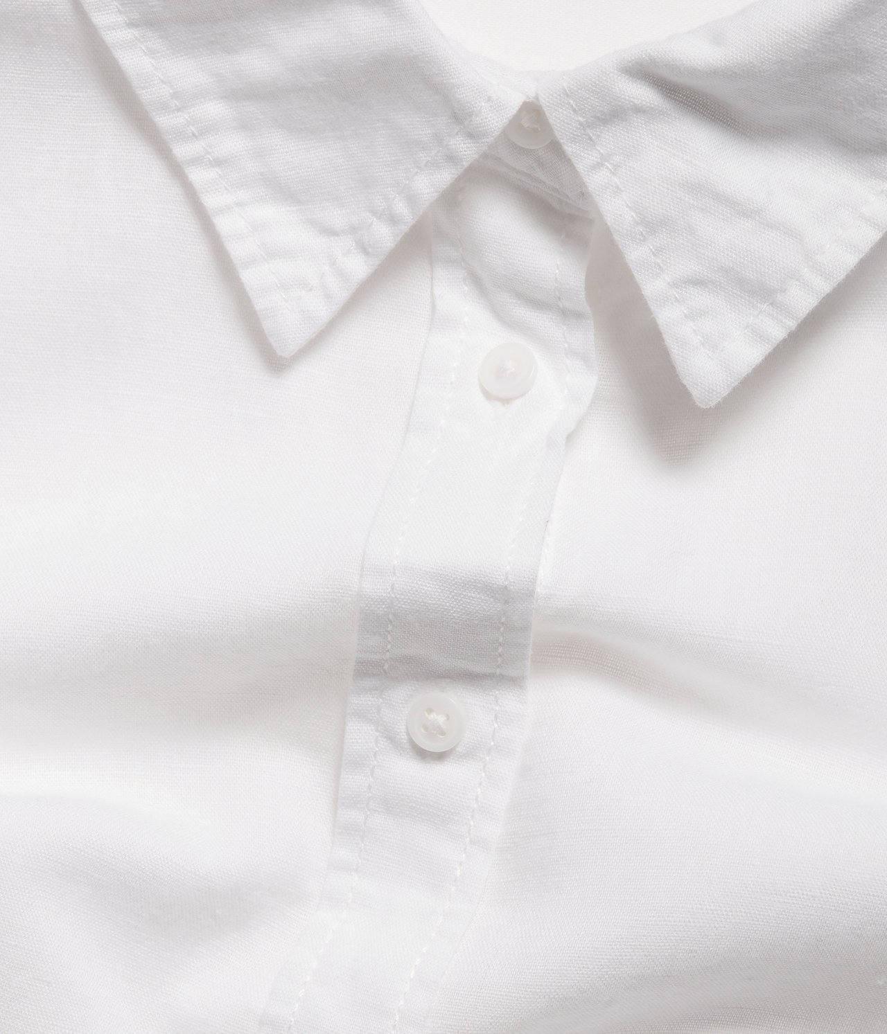 Skjorte i linblanding Hvit - null - 5