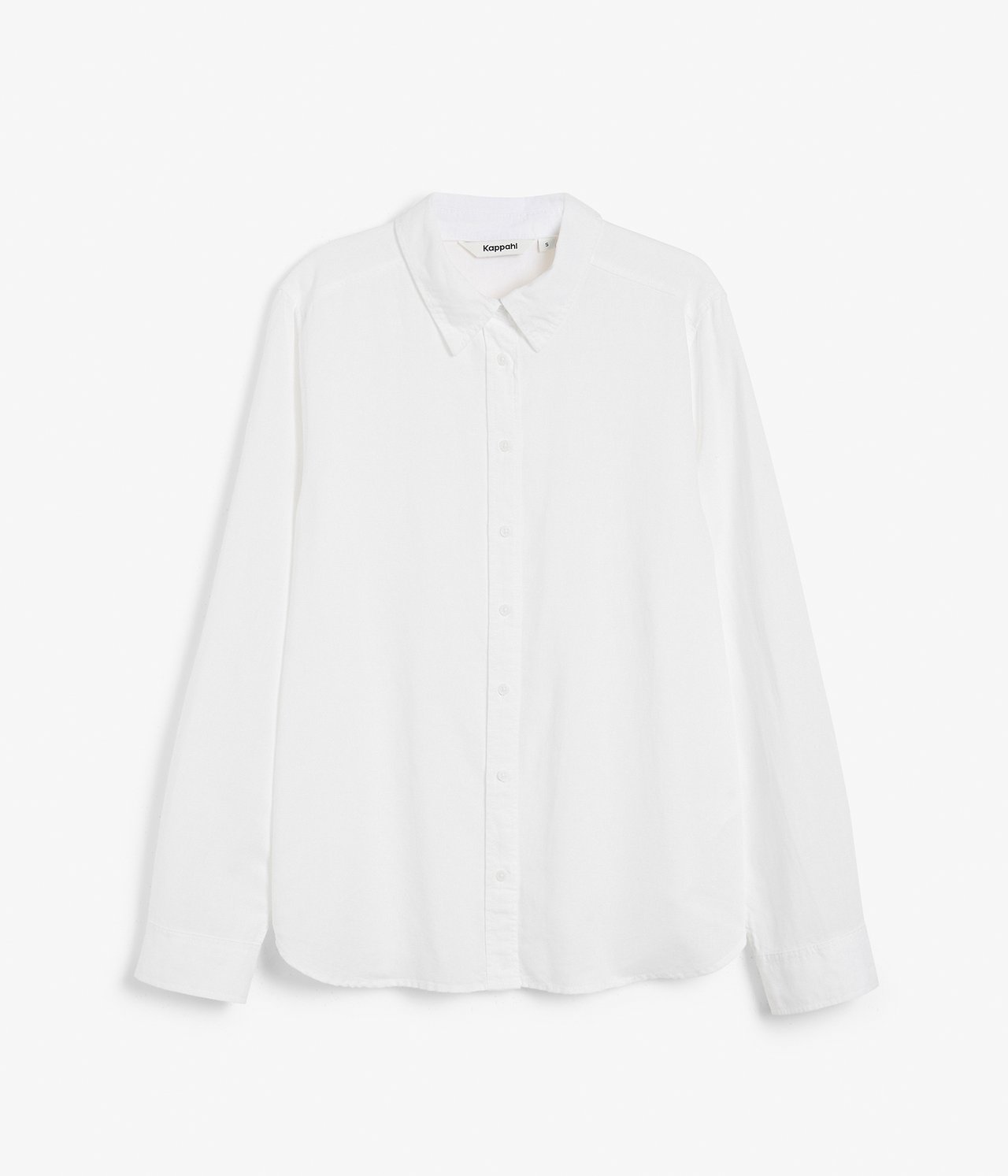 Skjorte i linblanding - Hvit - 6