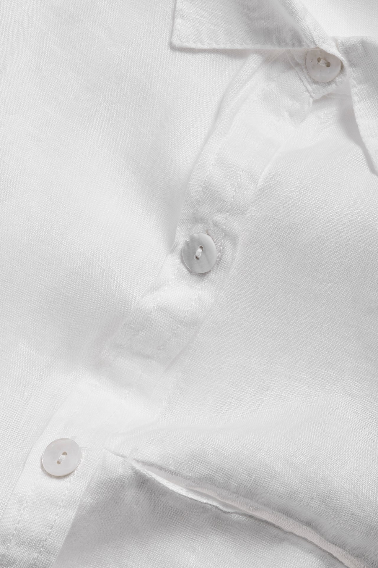 Lniana koszula - Biały - 7