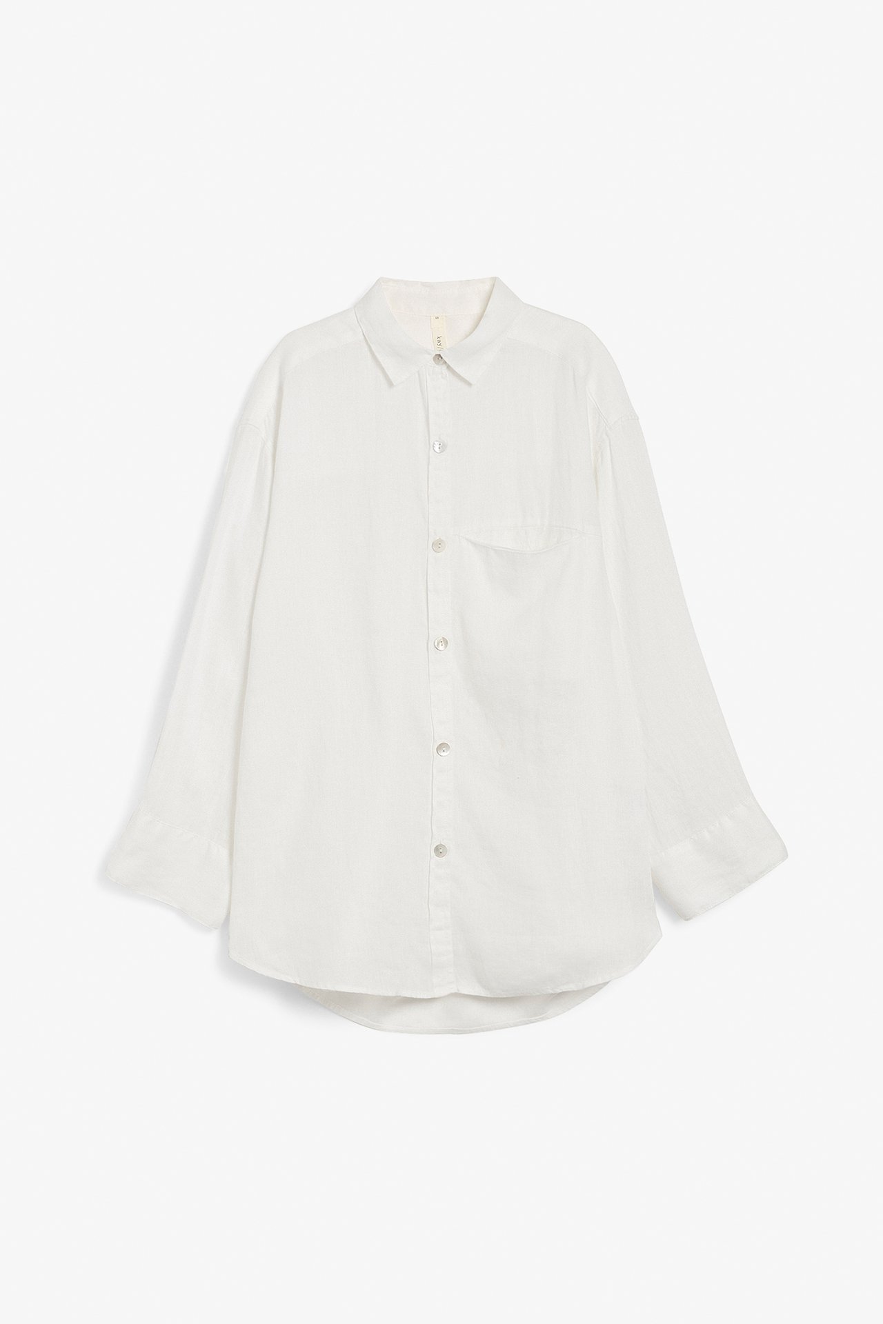Lniana koszula - Biały - 8