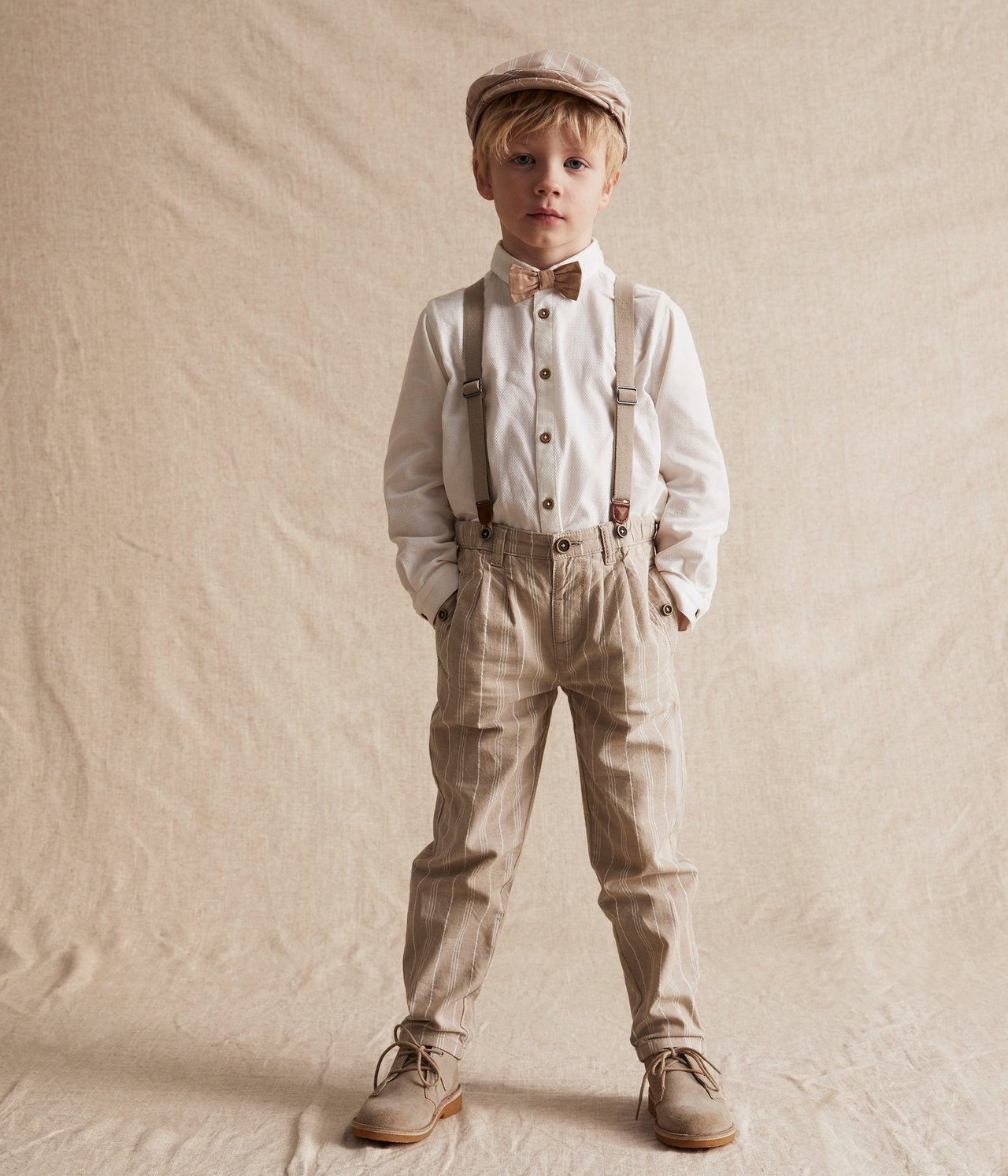 Henkselihousut - Beige - 1