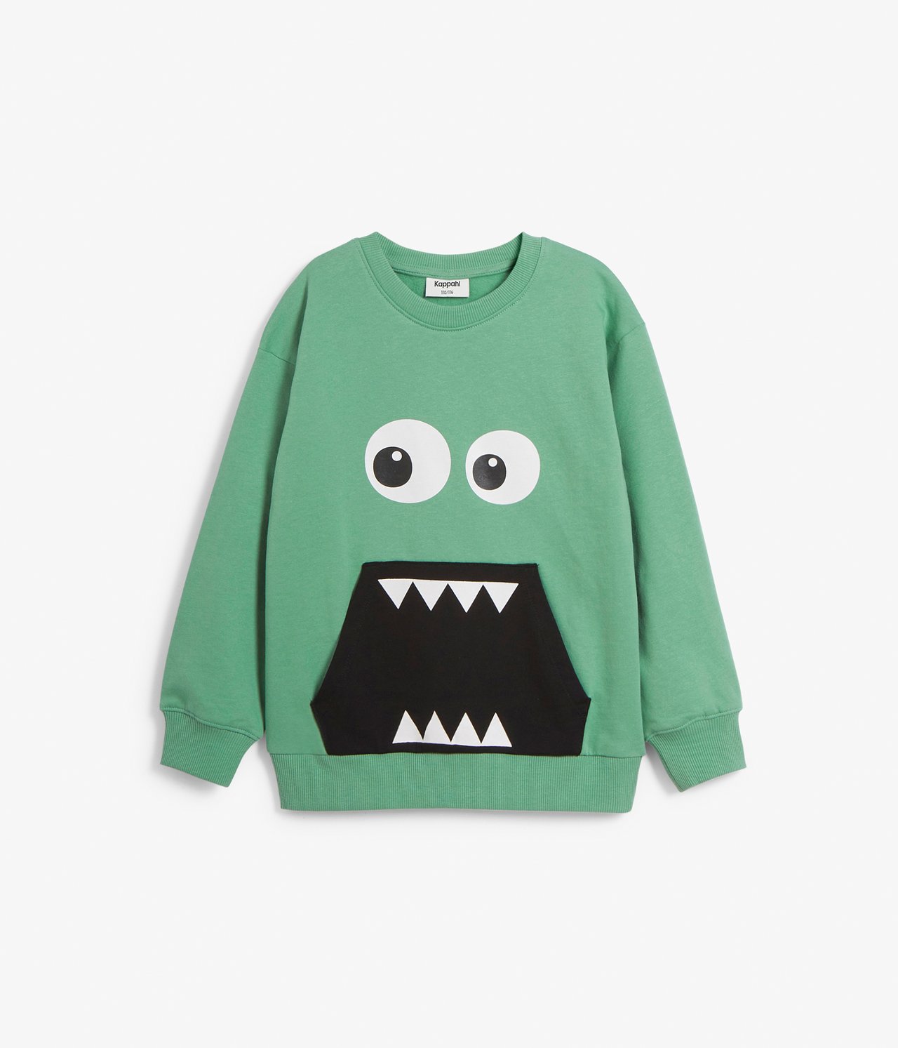 Sweatshirt med tryck Grön - null - 4