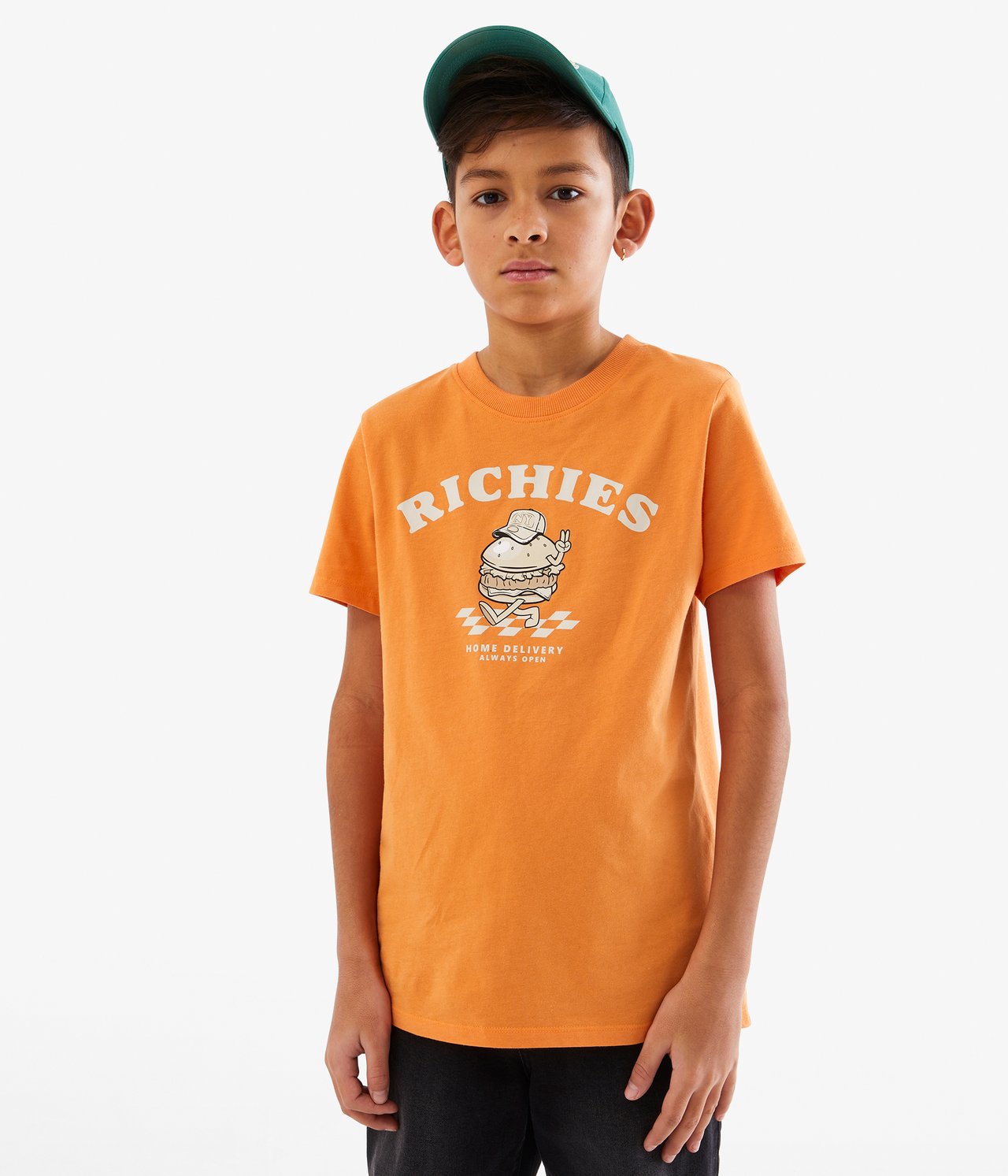 T-shirt med tryck - Orange - 3