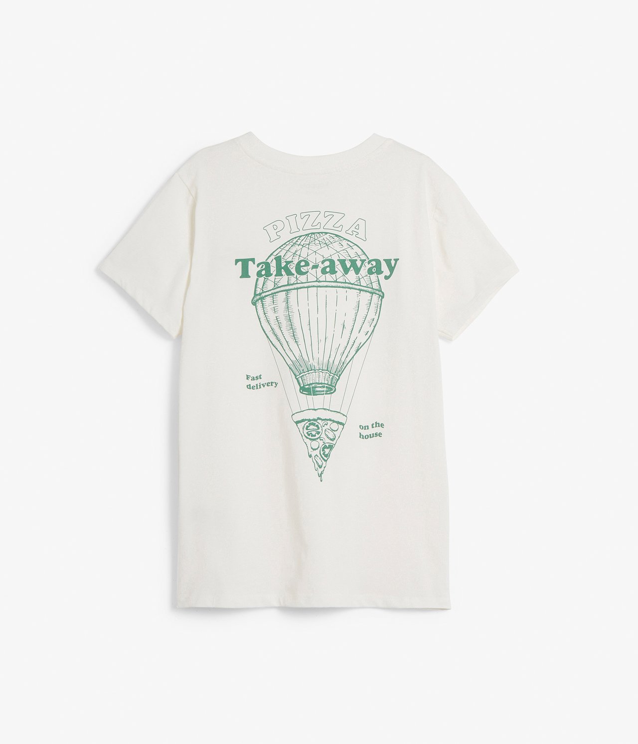 T-shirt med tryck - Luonnonvalkoinen - 8