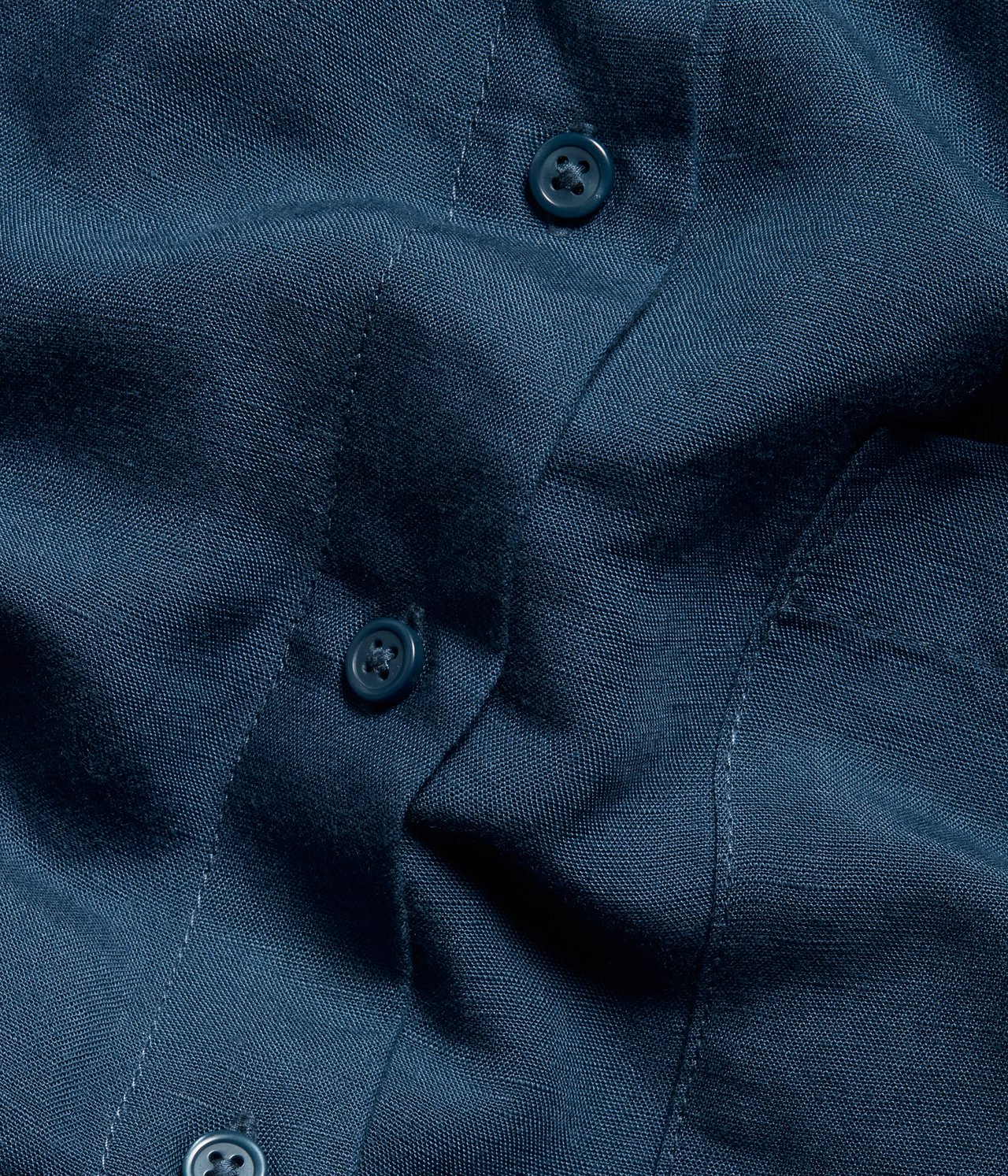 Skjorte i linblanding Blå - null - 5