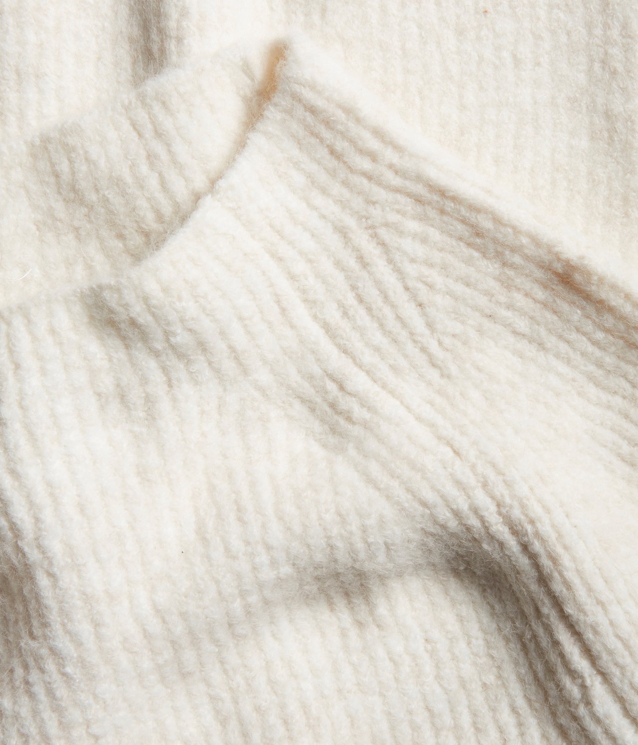 Kort strikkegenser Offwhite - null - 2