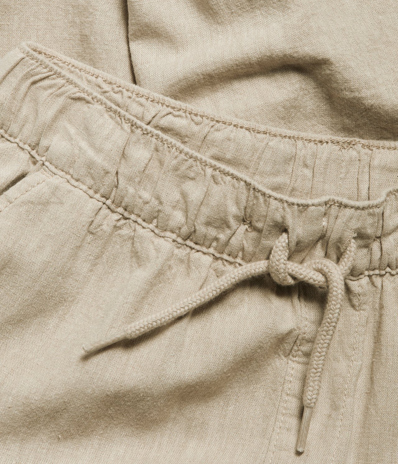 Spodnie z mieszanki lnu - Beżowy - 5