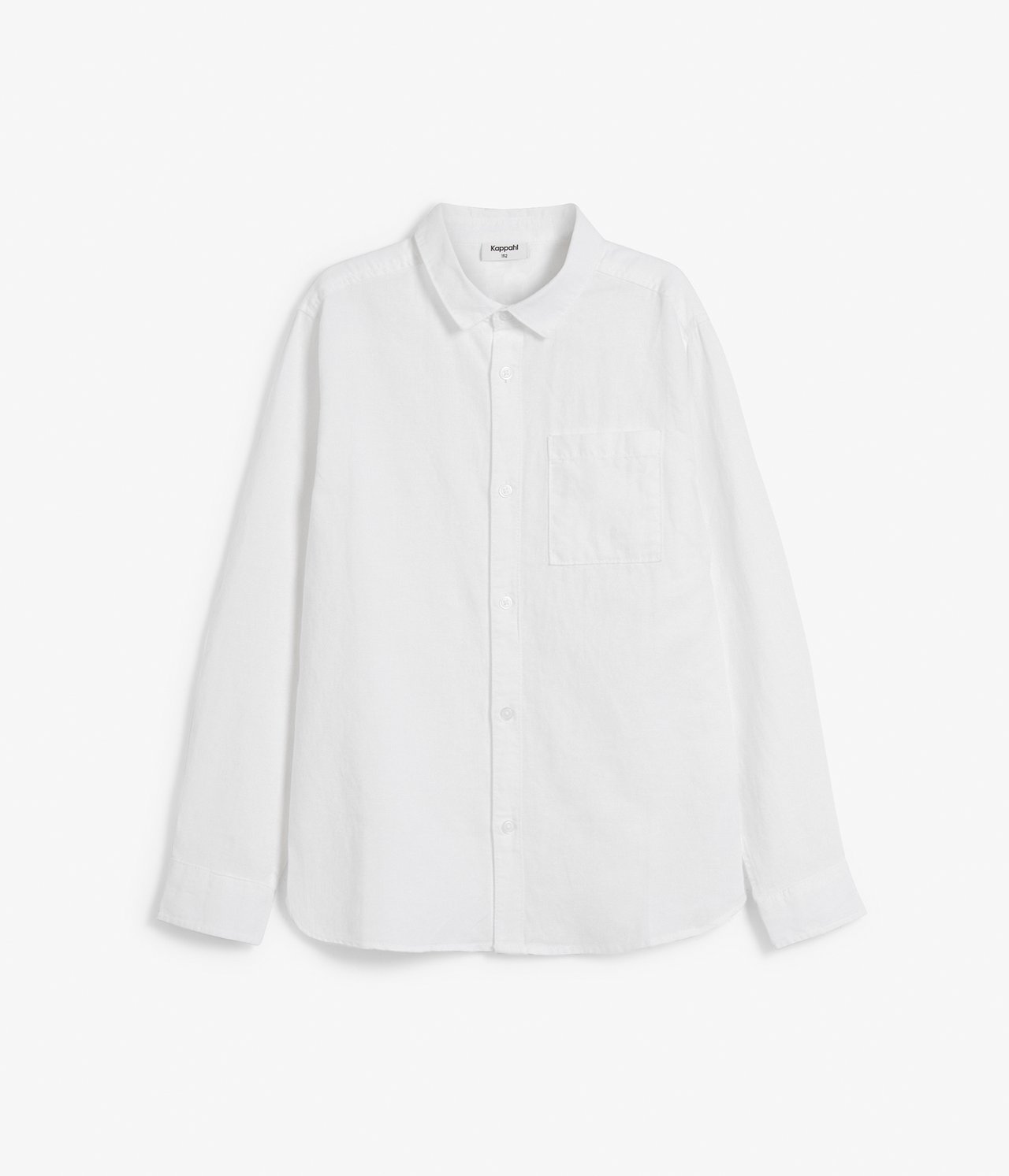 Skjorte i linblanding - Hvit - 7