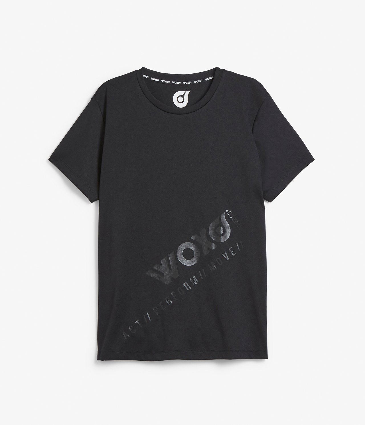 T-shirt sportowy - Czarne - 4