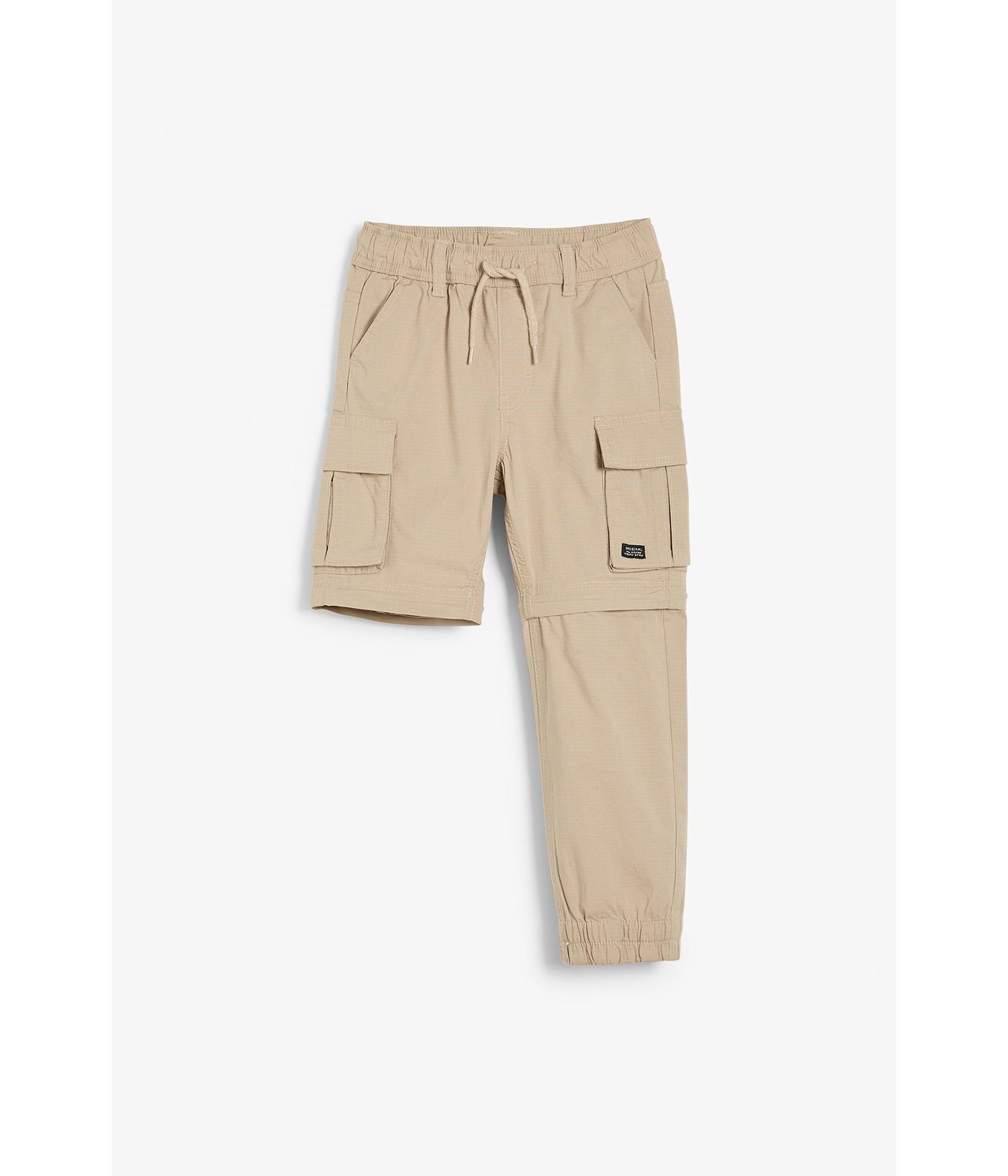Cargohousut, joissa on irrotettavat lahkeet - Beige - 6
