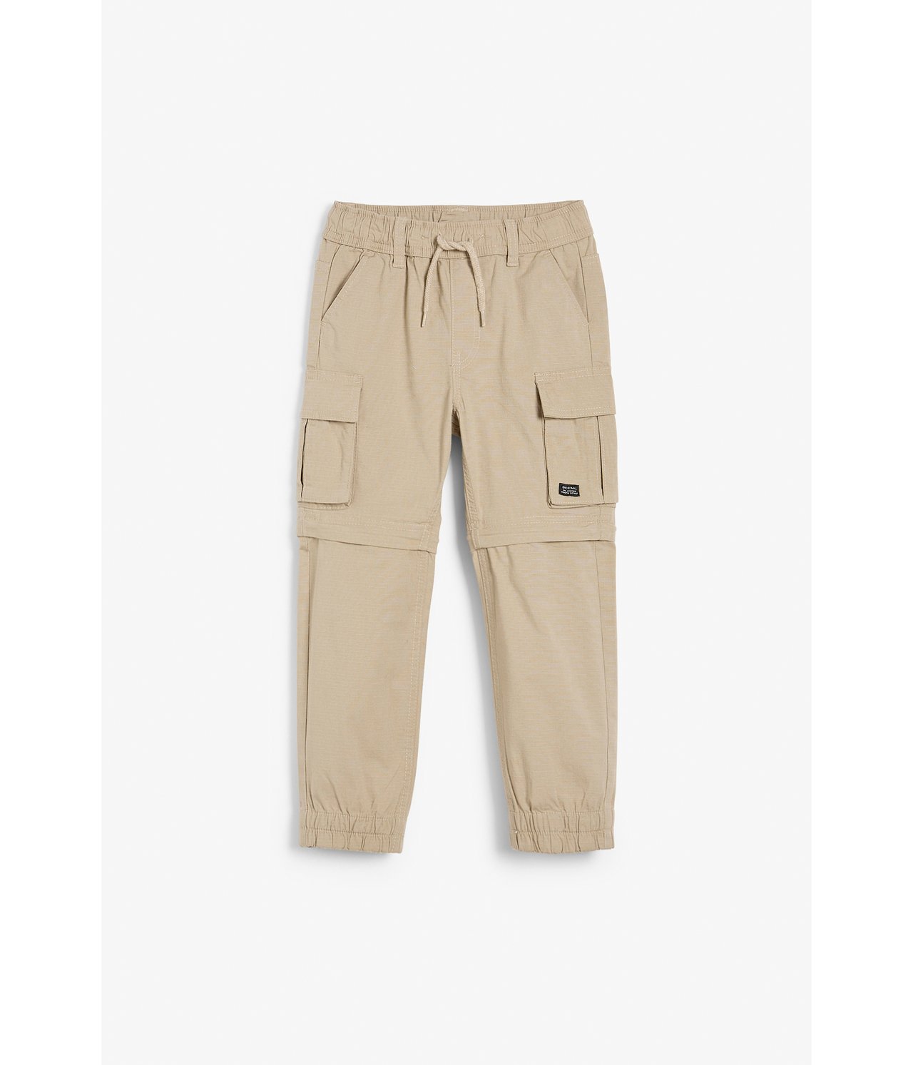 Cargohousut, joissa on irrotettavat lahkeet - Beige - 7