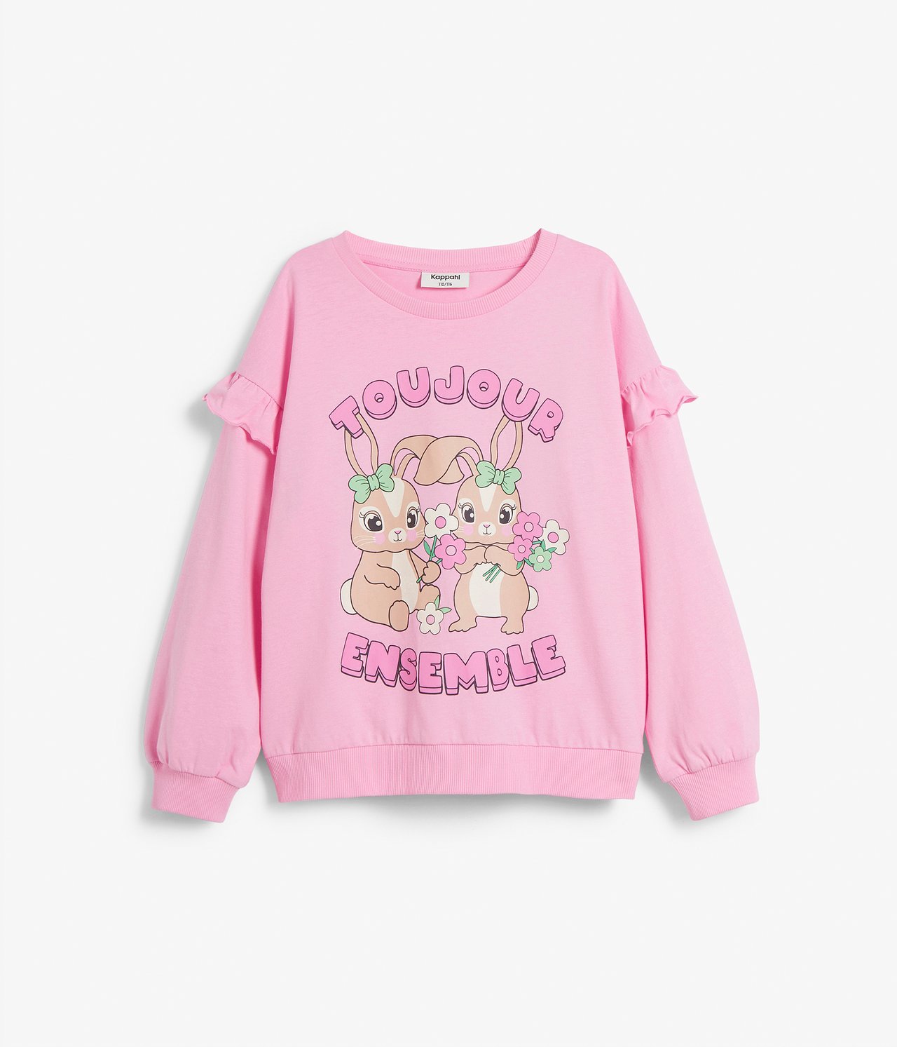 Bluza z nadrukiem - Jasnoróżowy - 6