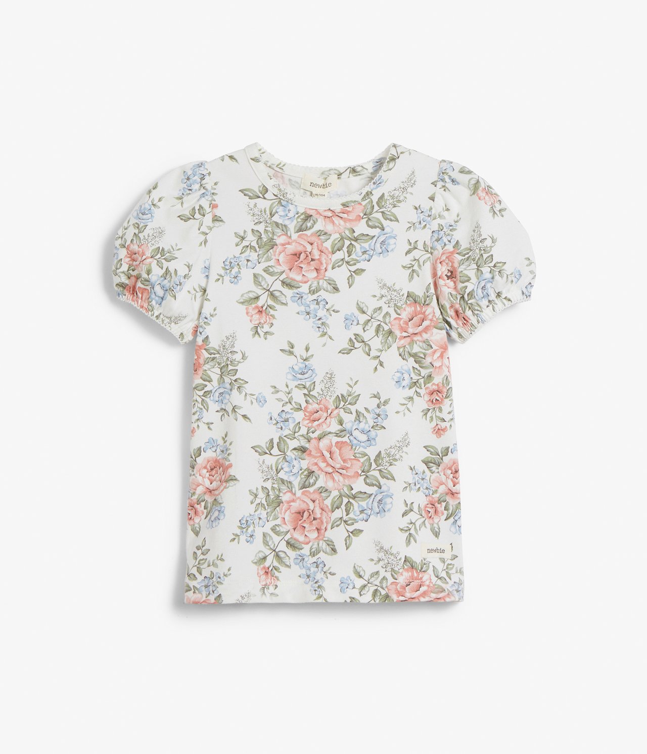 Kukkakuvioinen paita - Luonnonvalkoinen - 2