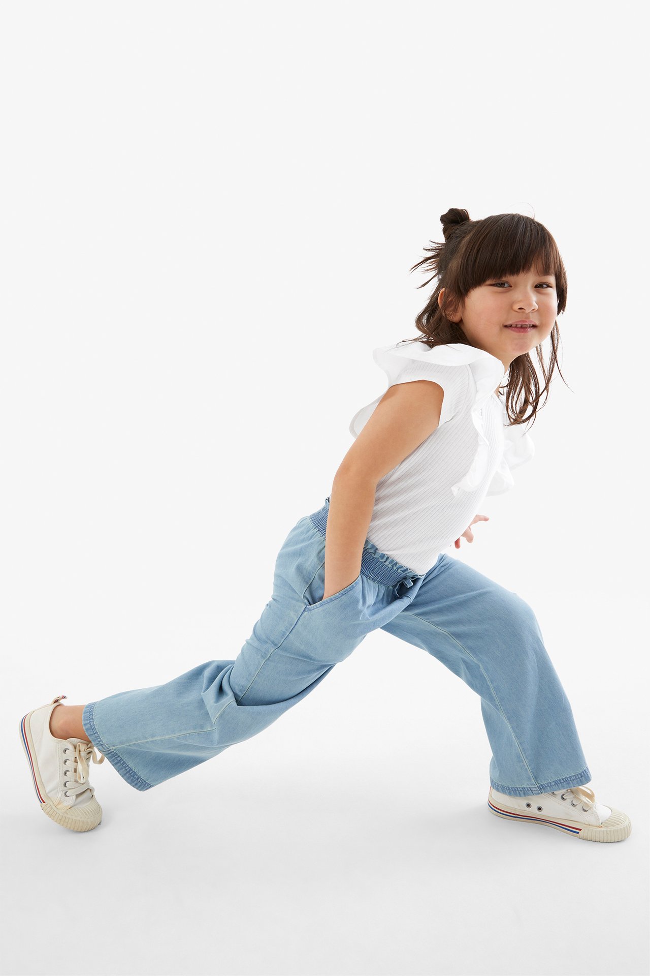Top z falbanami - Offwhite - 3
