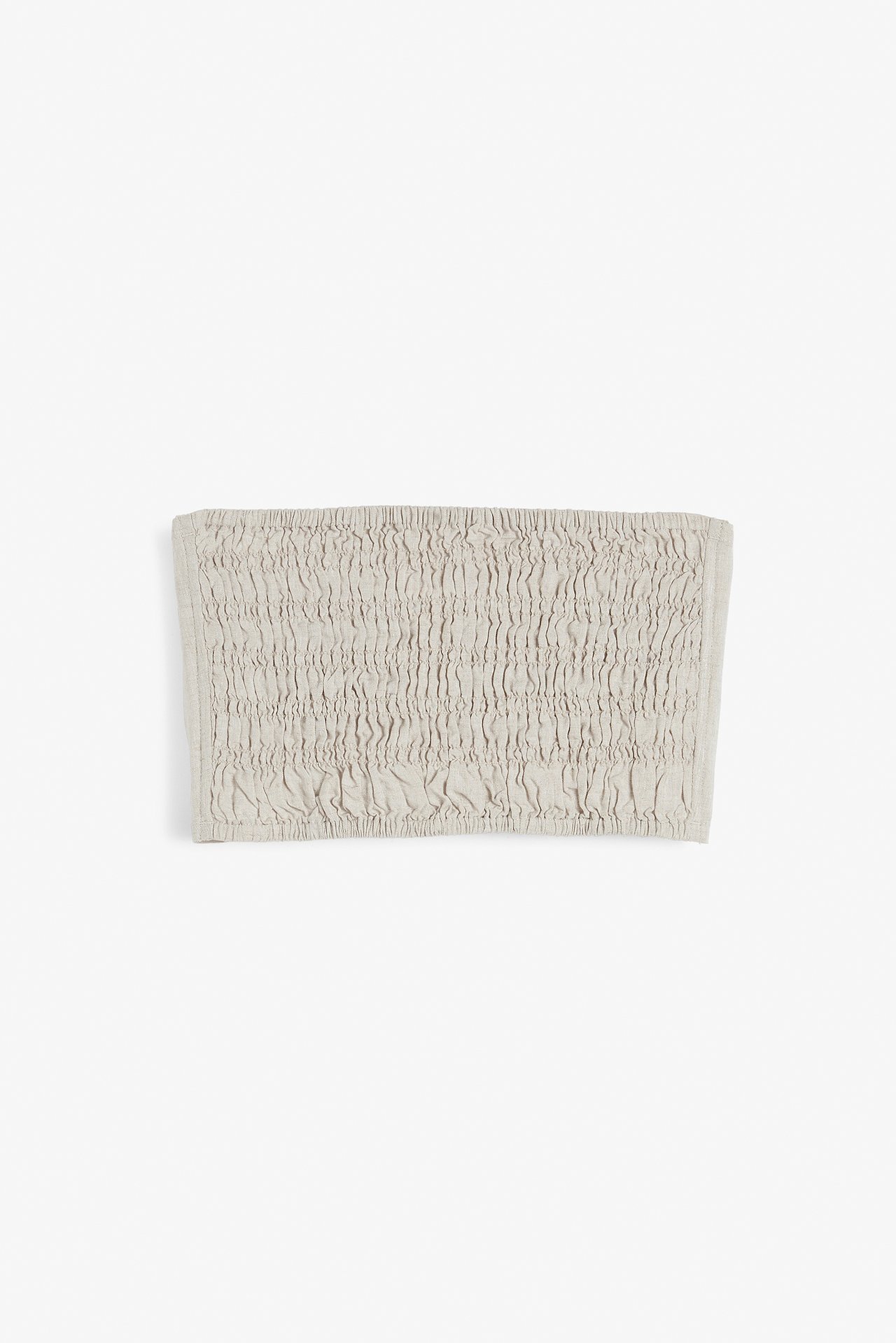 Lintopp med vaffelstrikk - Beige - 6