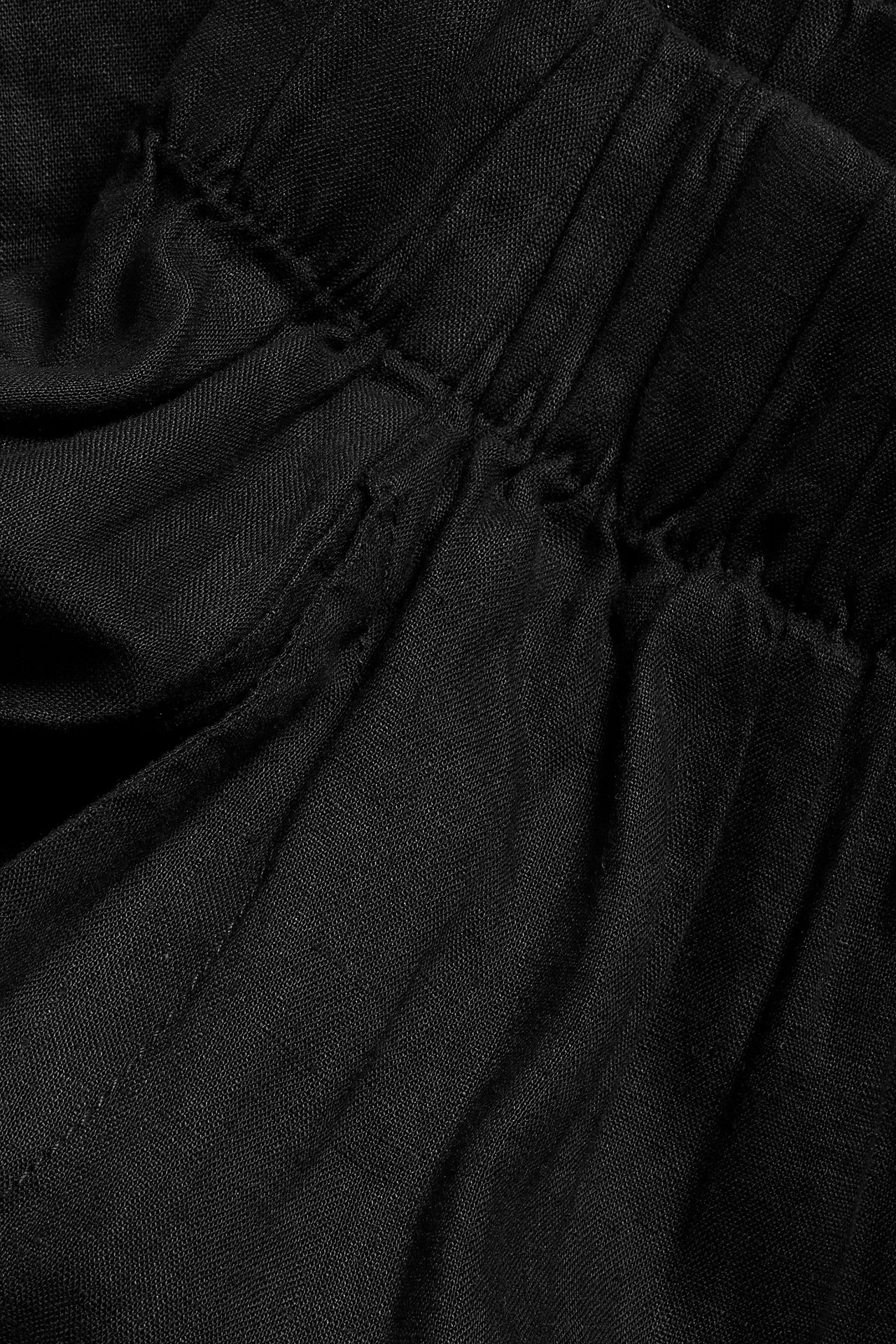Spódnica z lnu - Czarne - 5
