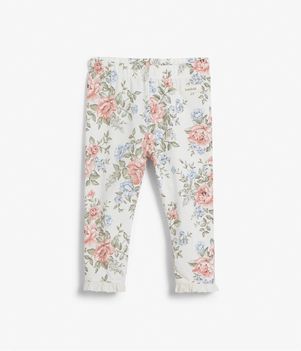 Legginsy w kwiaty, dla niemowląt - Offwhite - 2