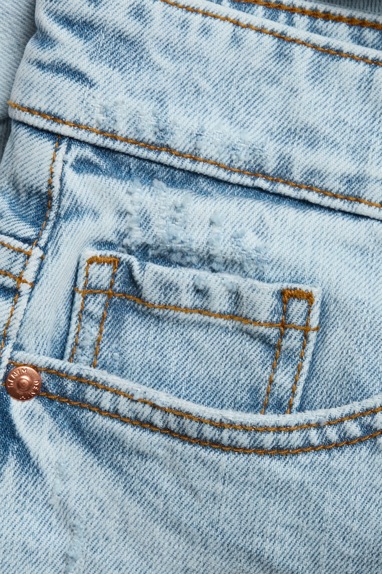 Farkkushortsit - Vaalea denim - 5