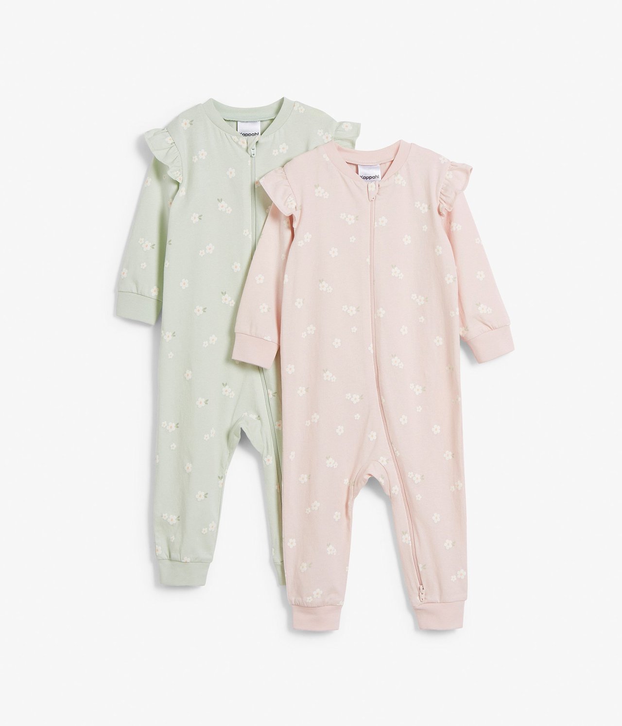 2 kpl:n pakkaus vauvojen pyjamoita Pinkki - null - 1