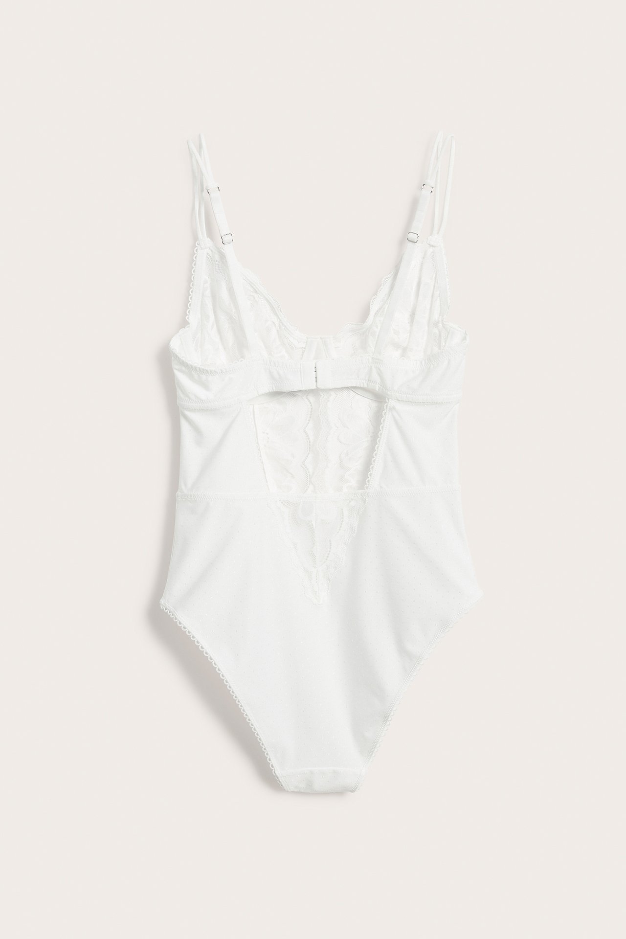 Body, jossa on pitsisomisteita - Valkoinen - 7