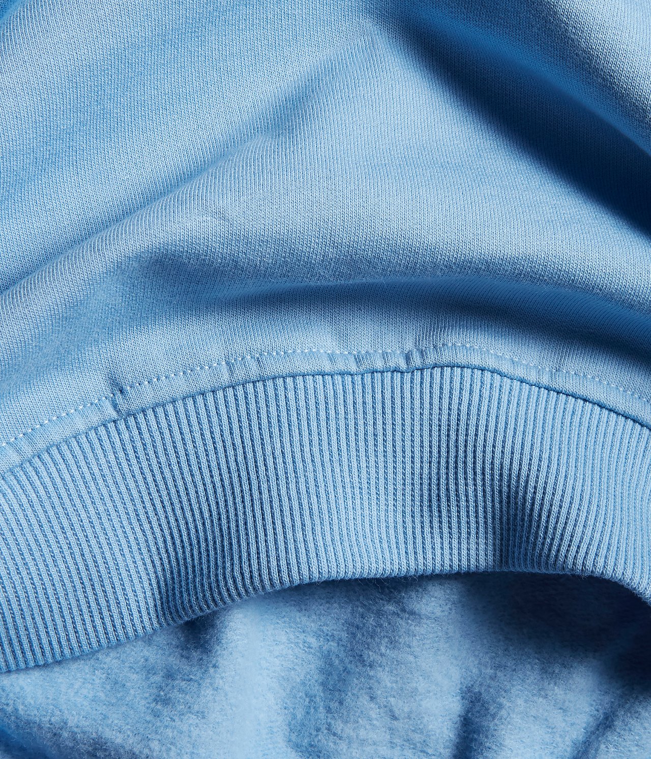 Bluza z puszystą stroną wewnętrzną - Niebieski - 4