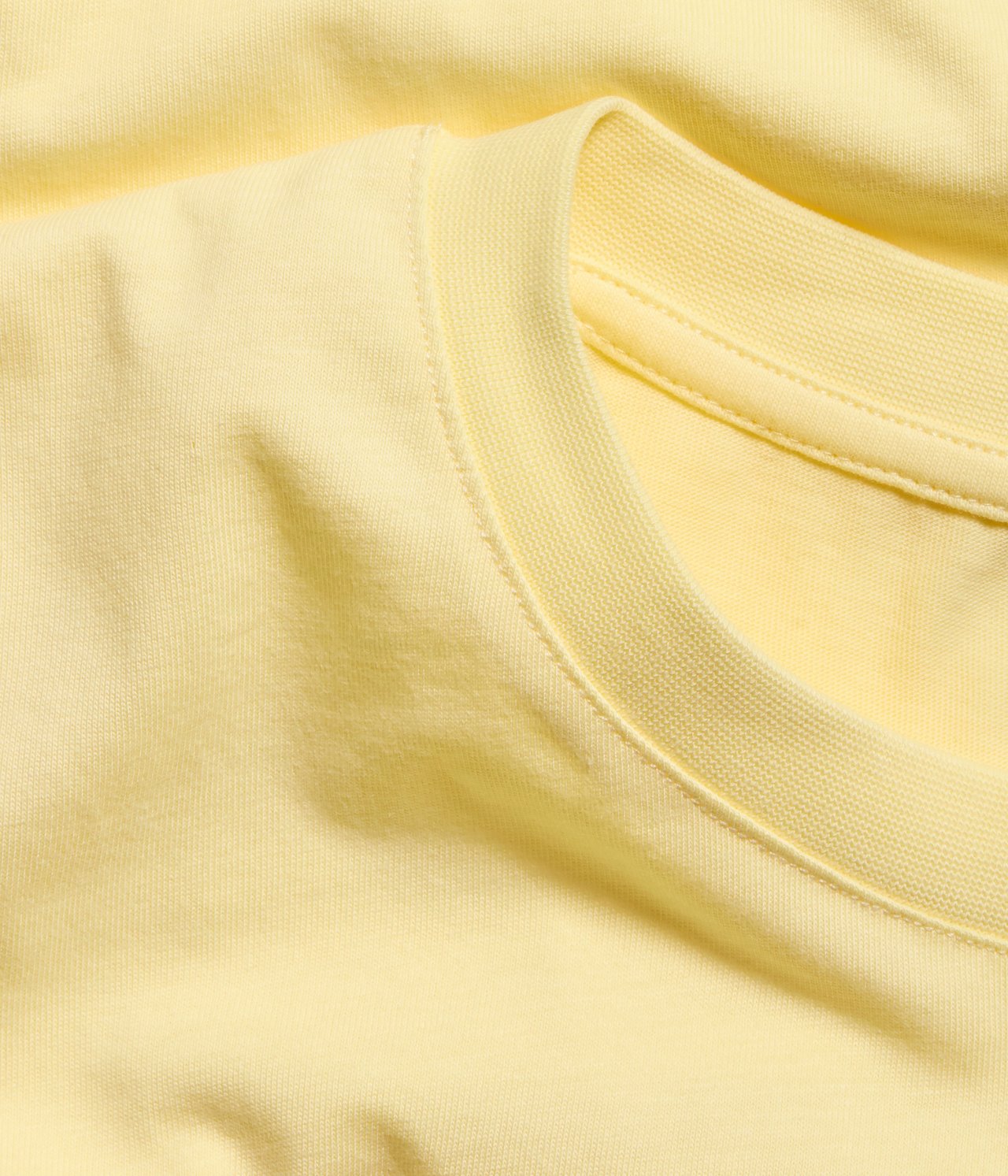 Koszulka basic z krótkim rękawem - Jasnożółty - 5