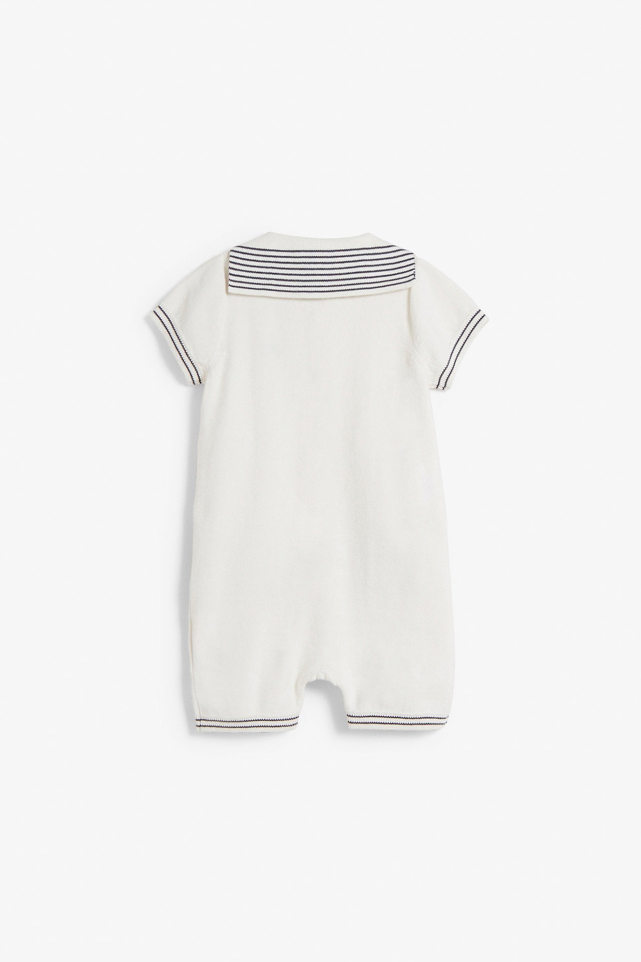 Kombinezon z krótkimi rękawami, z kołnierzem marynarskim - Offwhite - 6