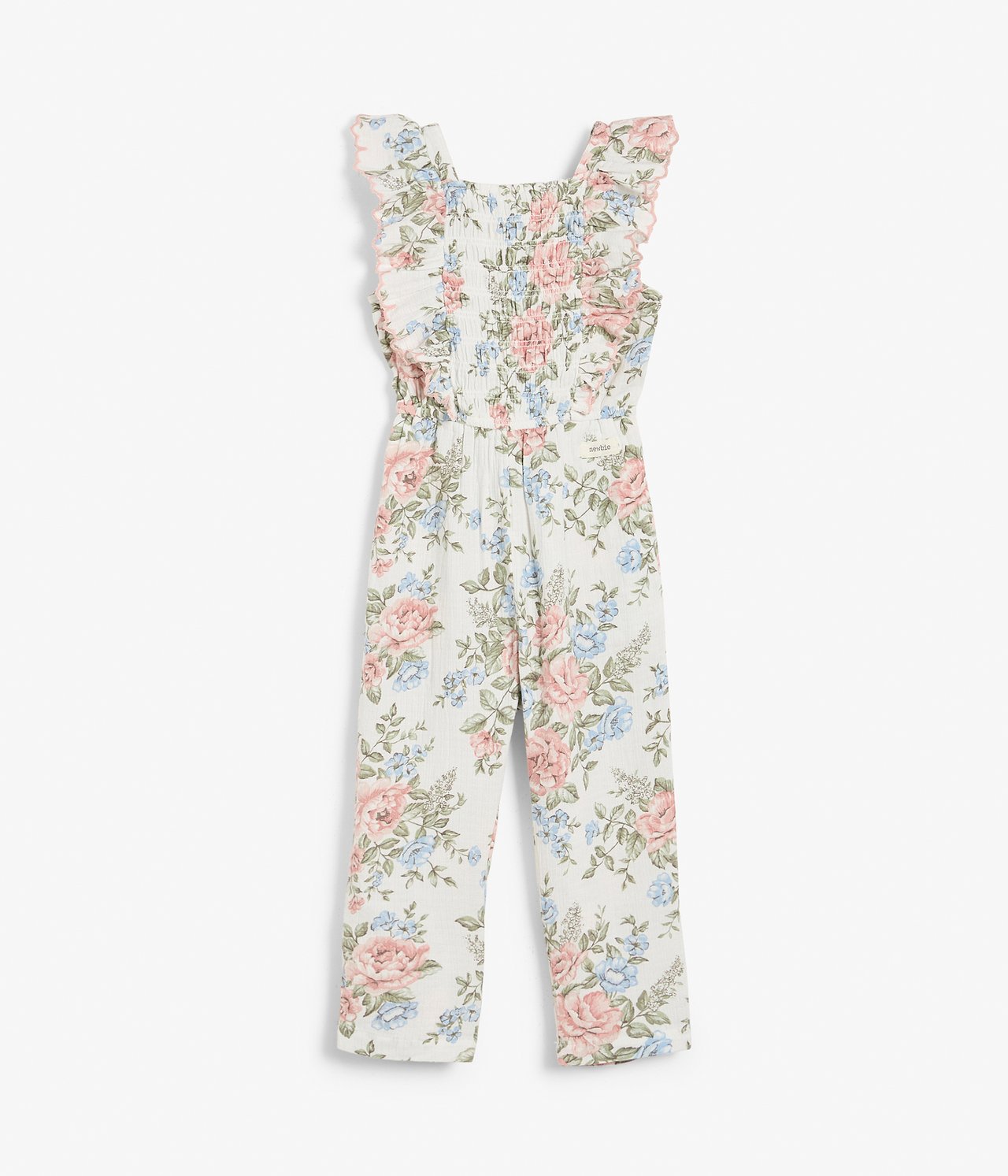 Blommig jumpsuit Offwhite - null - 1