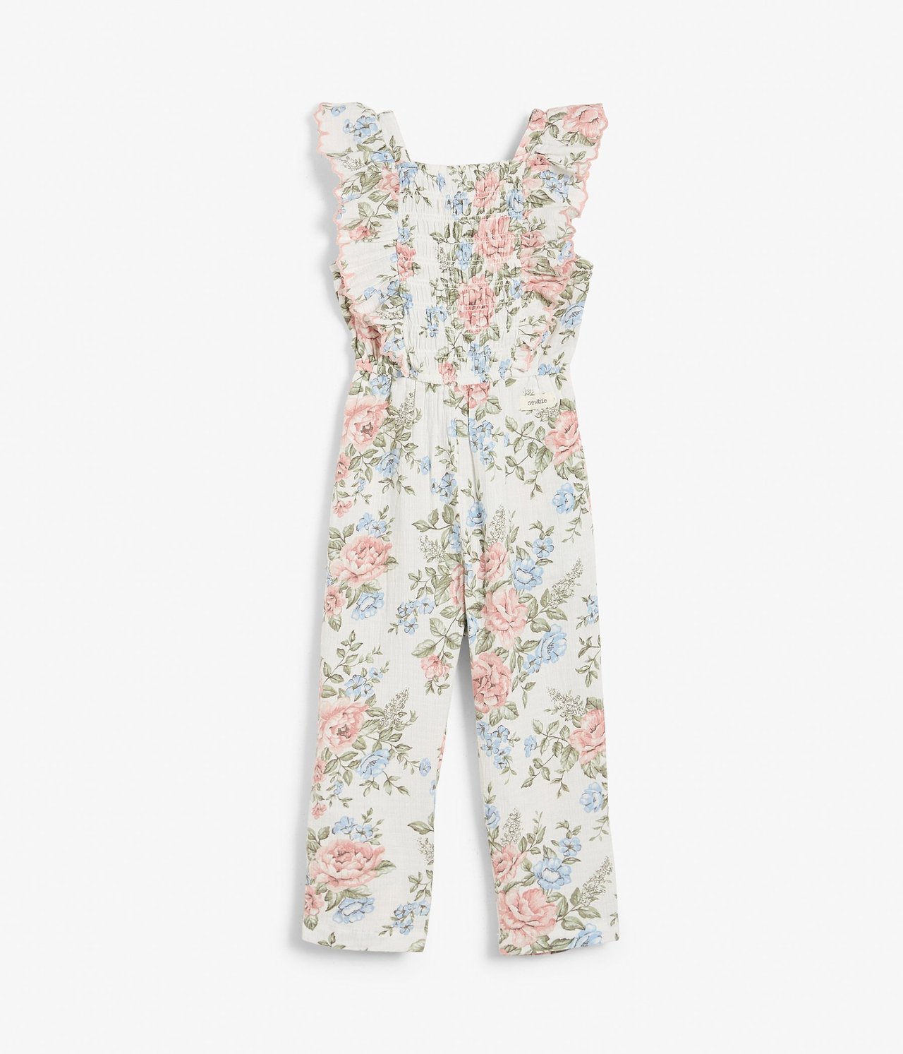 Blommig jumpsuit Offwhite - null - 0