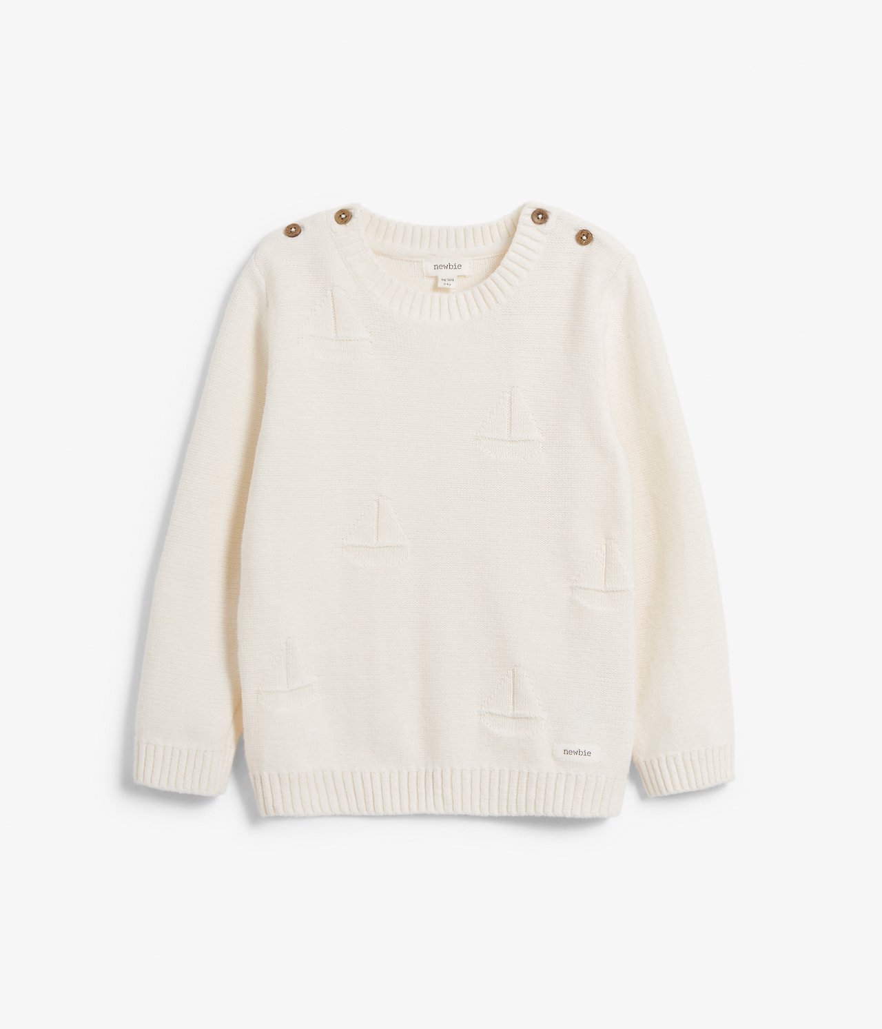 Strikkegenser - Offwhite - 5