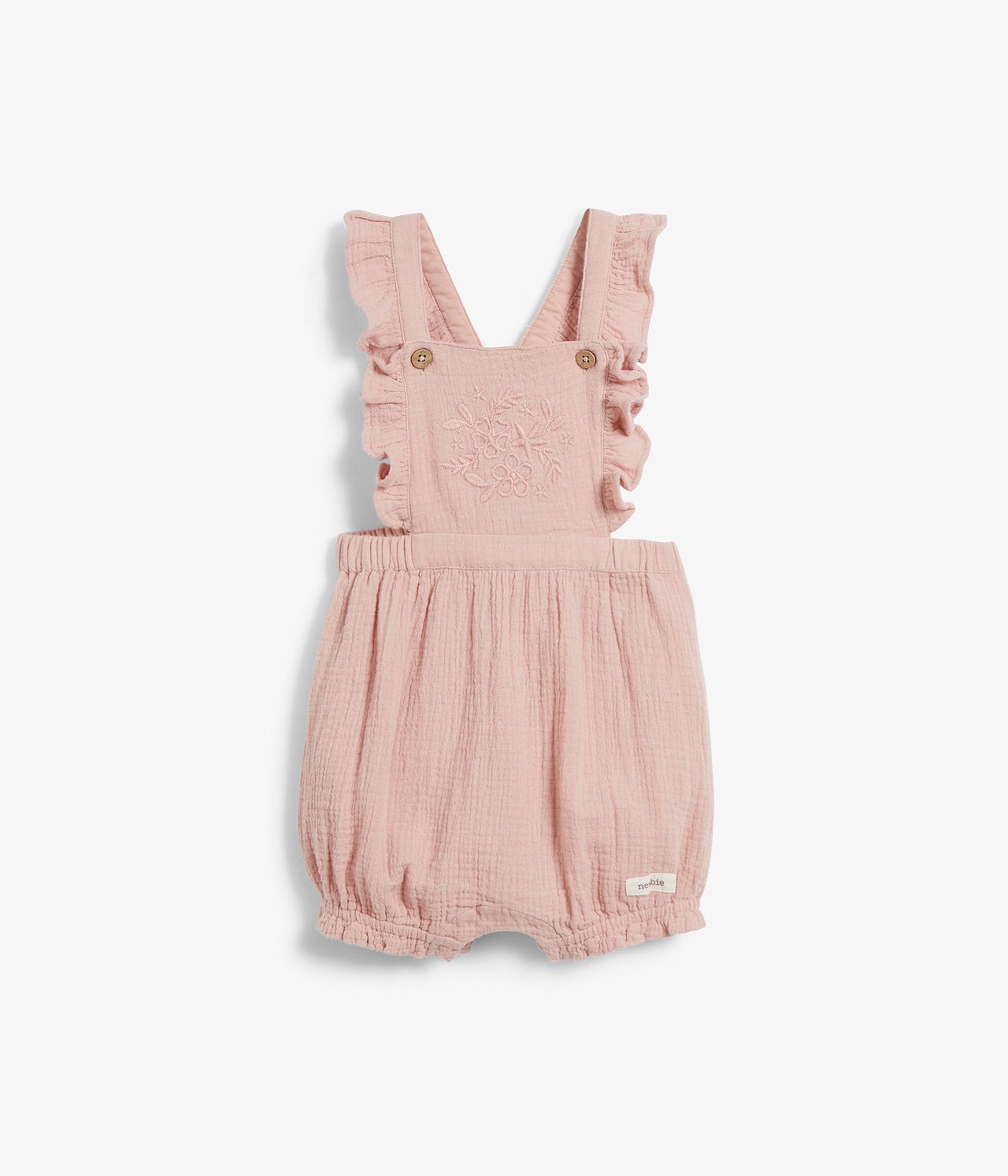 Hängselshorts baby - Rosa - 2