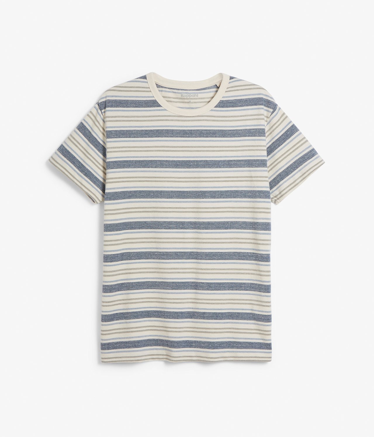 T-shirt w paski - Ciemnoniebieski - 6