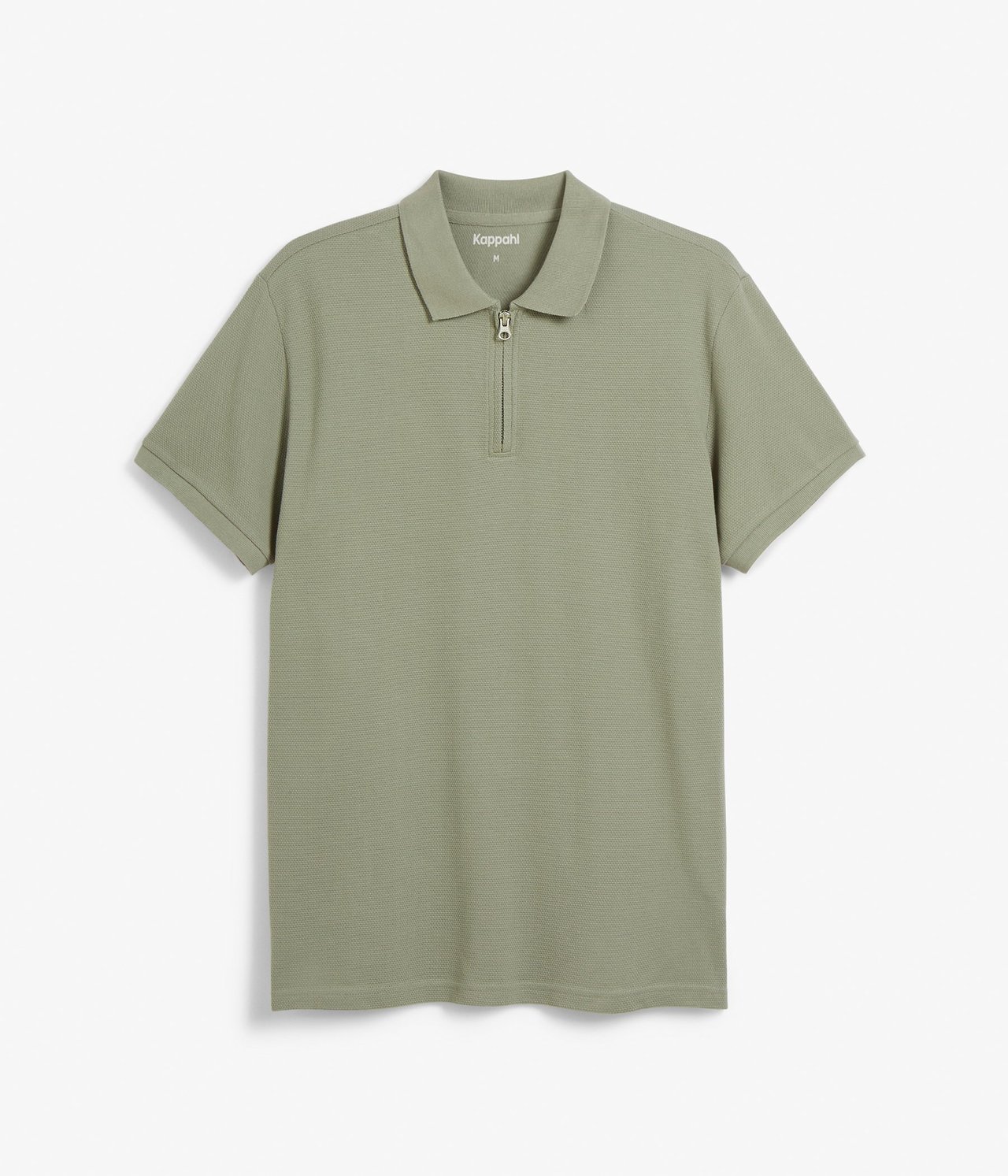 Tennisskjorte med glidelås Grønn - null - 1