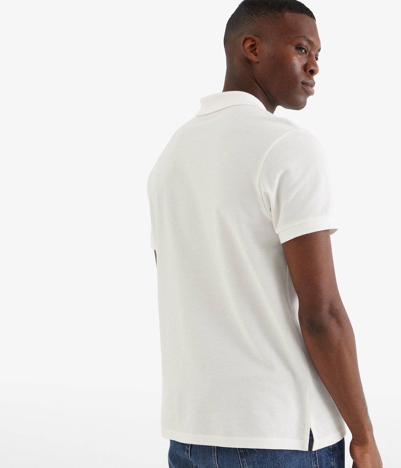 Tennisskjorte med glidelås - Offwhite - 4