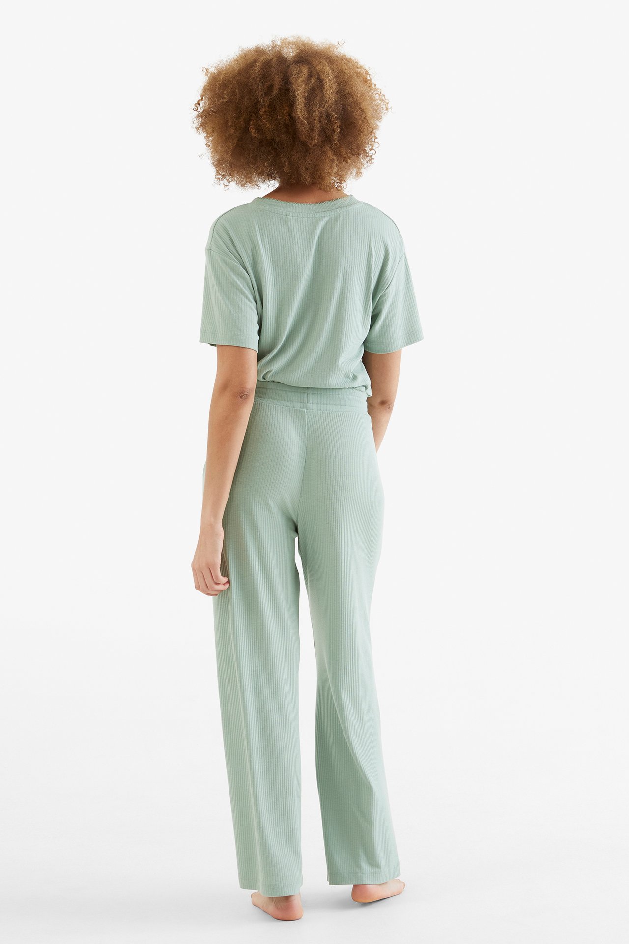 Pyjamasbukse - Grønn - 4