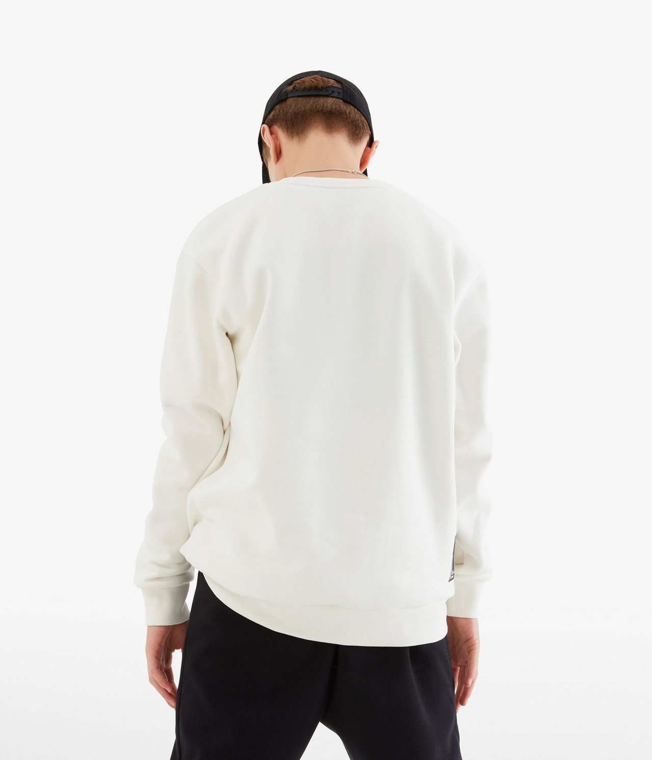 Sweatshirt med trykk Offwhite - null - 2