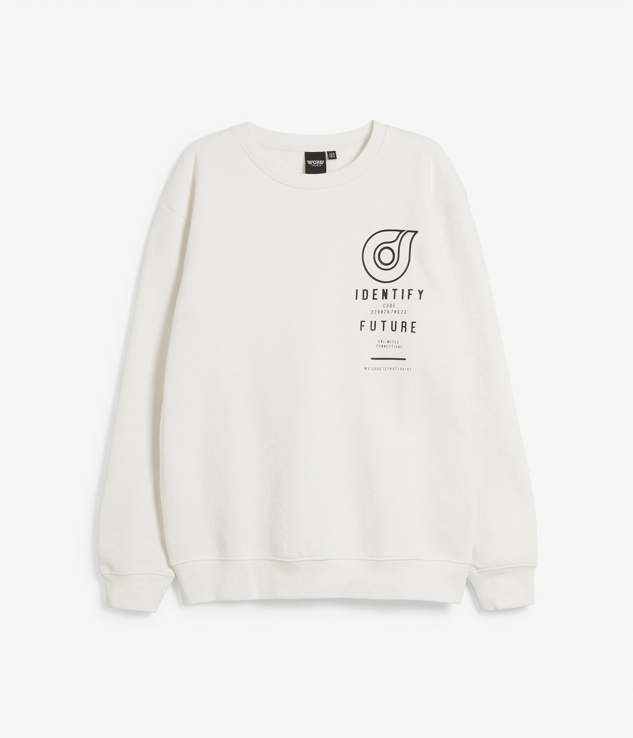 Sweatshirt med tryck Offwhite - null - 1