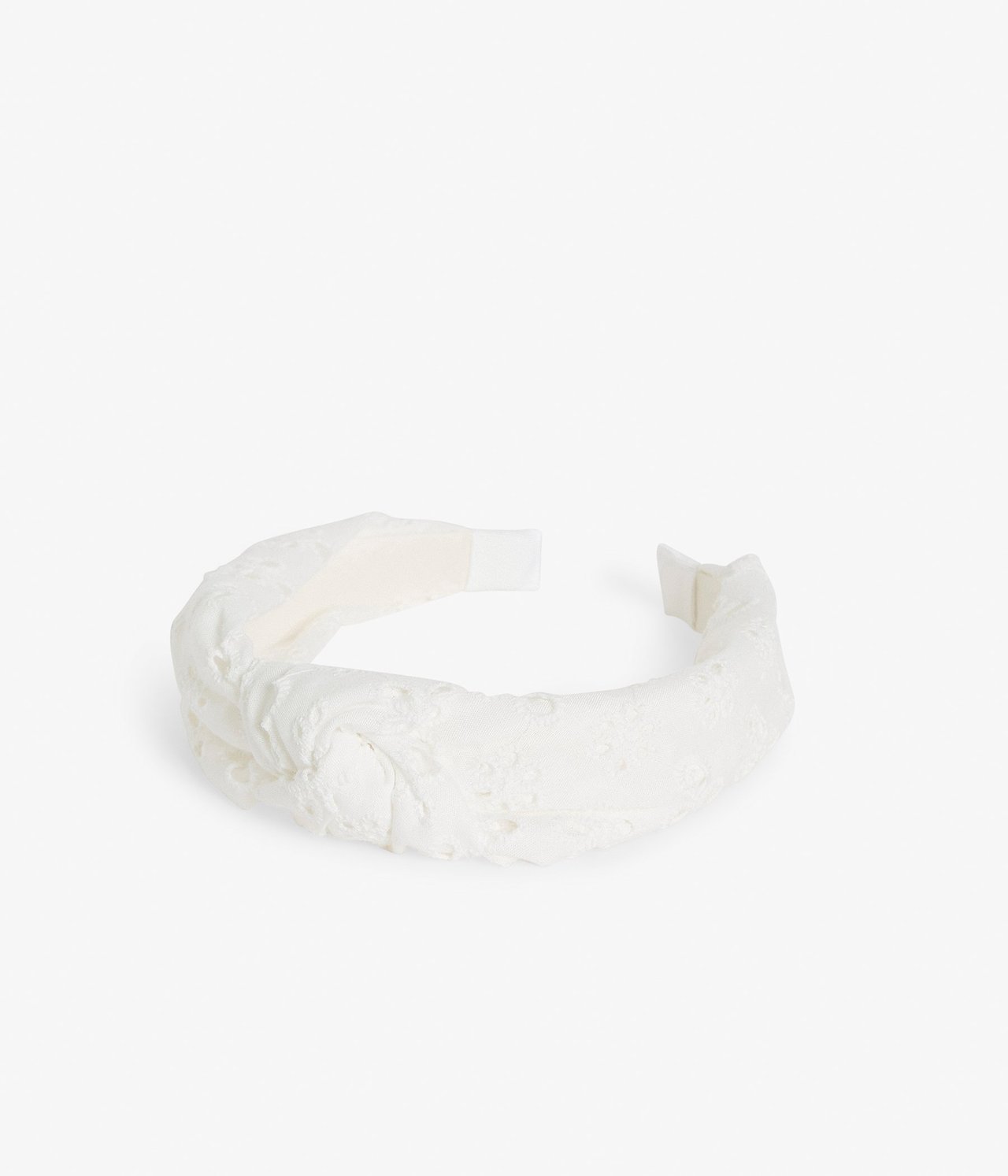 Diadem med broderie anglaise Vit - ONE SIZE - 0