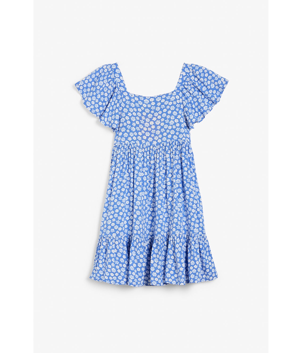 Blomstrete kjole Blå - null - 4