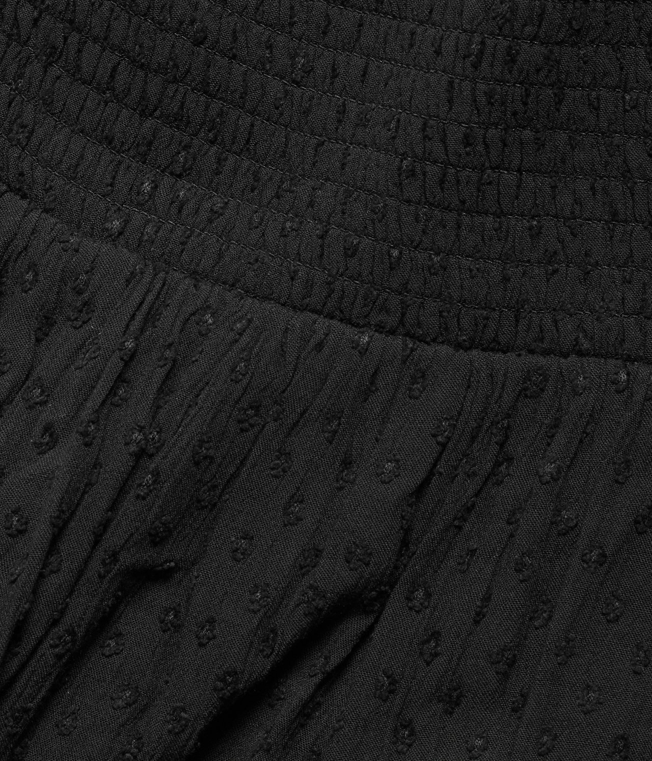 Krótka spódnica z falbanami - Czarne - 5