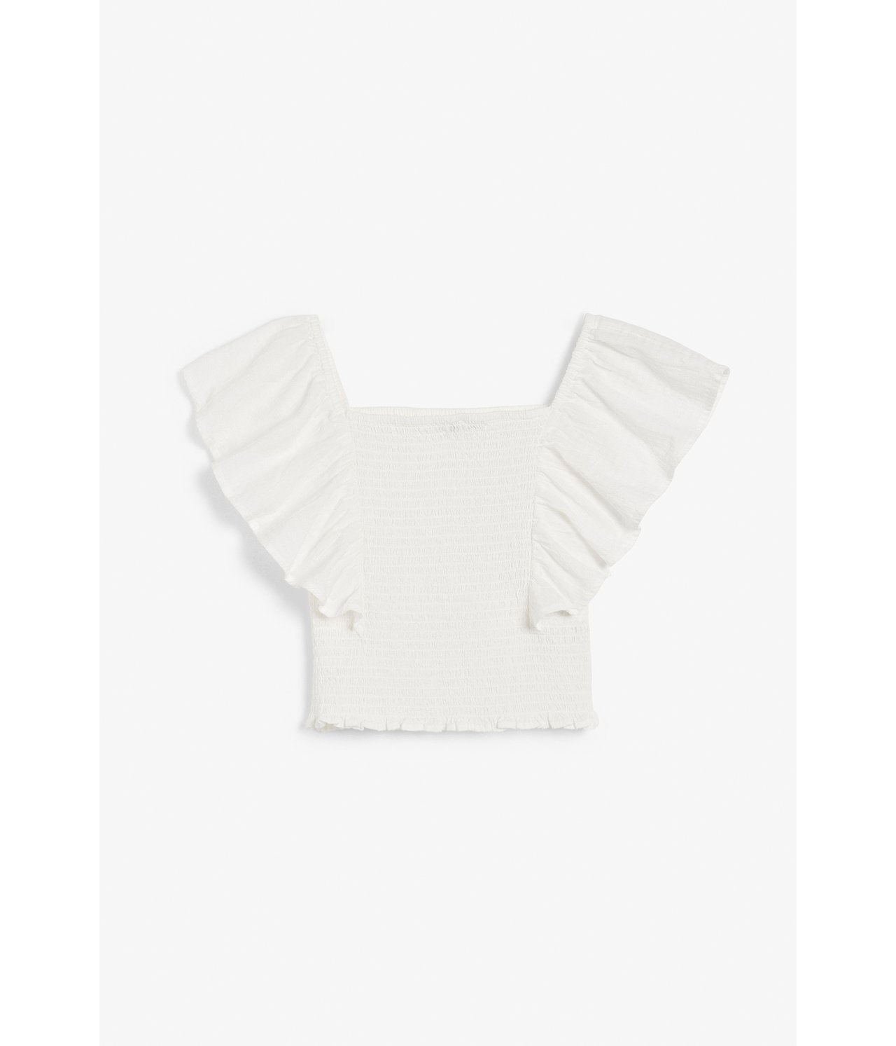 Smockad blus Offwhite - null - 7