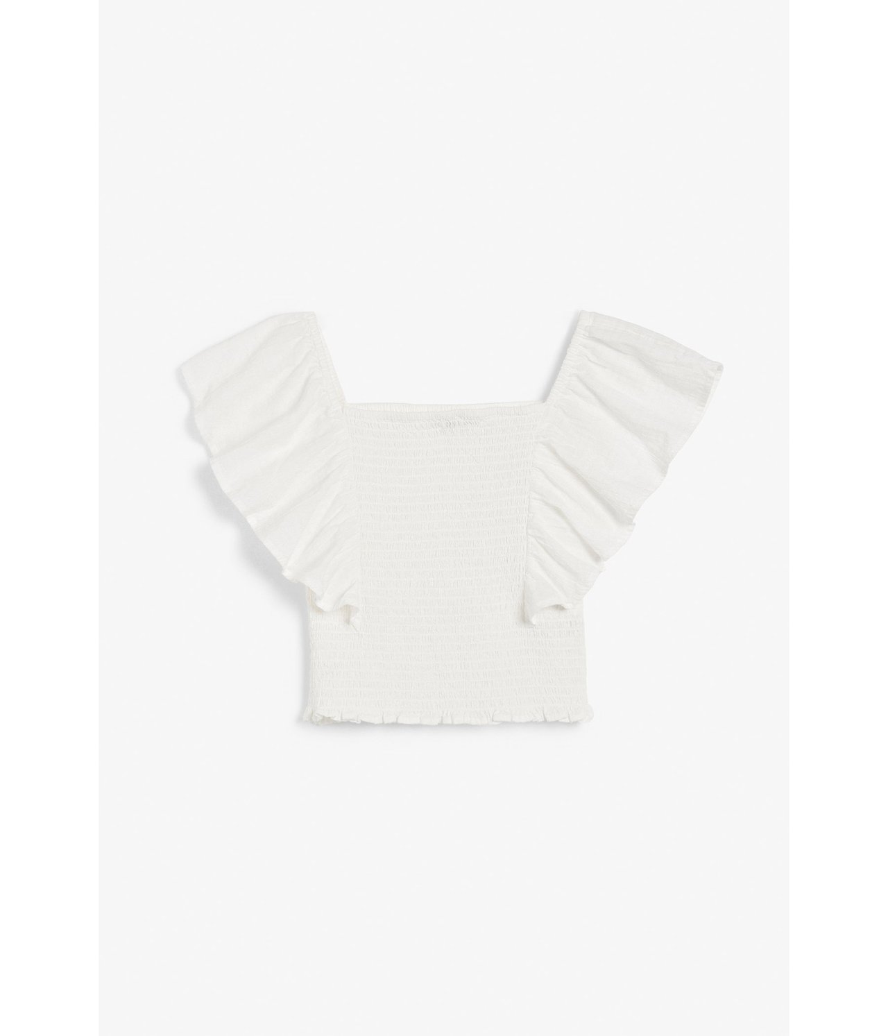 Smockad blus Offwhite - null - 2
