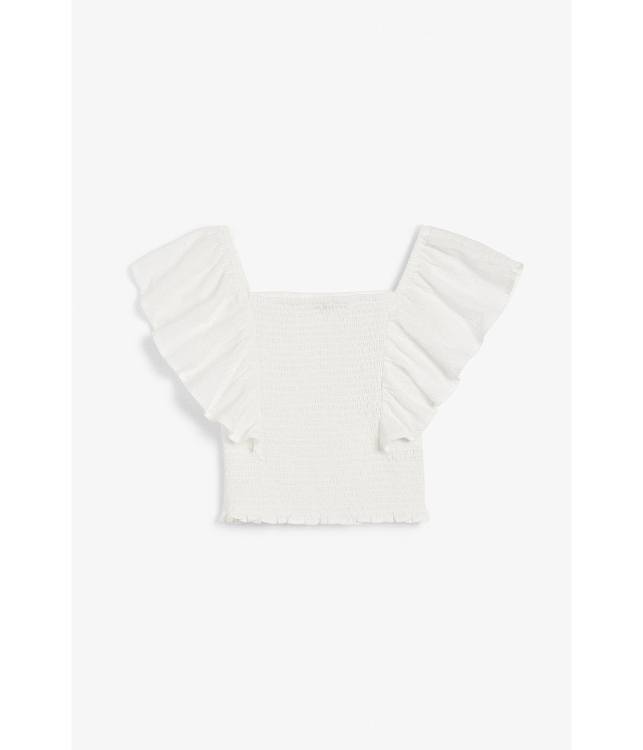 Bluzka z gumkami - Offwhite - 6