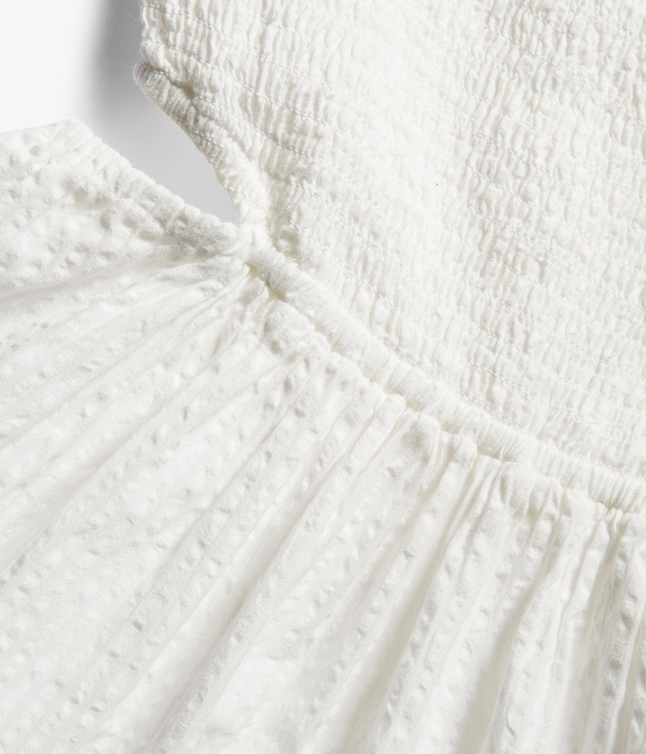 Kjole med sommerfuglermer - Offwhite - 8